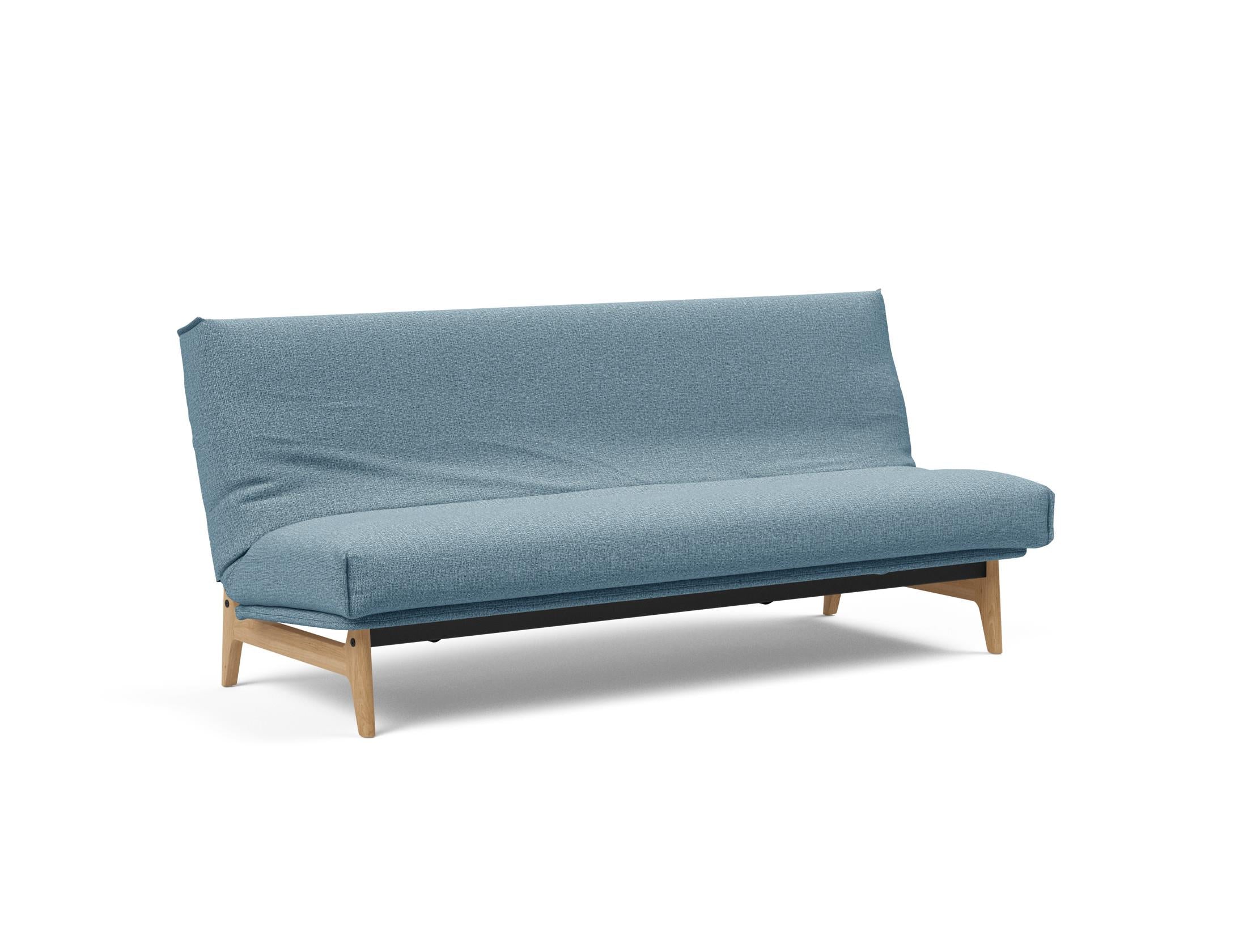 Erleben Sie das Aslak 120 Bettsofa Nordic Cover: skandinavische Eleganz, weiche Soft Spring-Matratze und umweltfreundliche Langlebigkeit.
