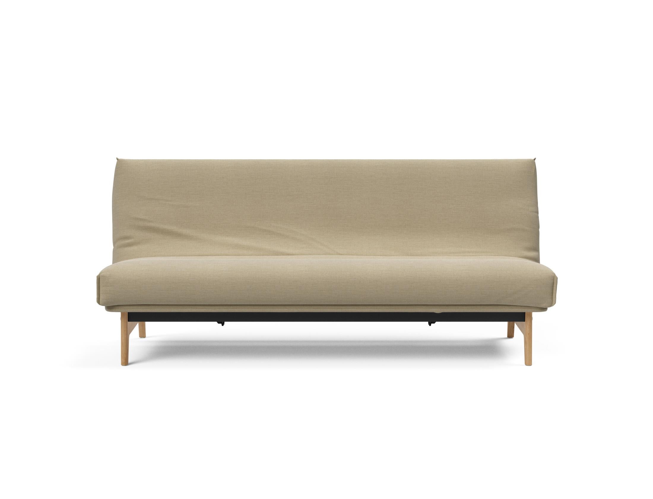 Aslak 120 Bettsofa Nordic Cover mit Gestellbezug Soft Spring