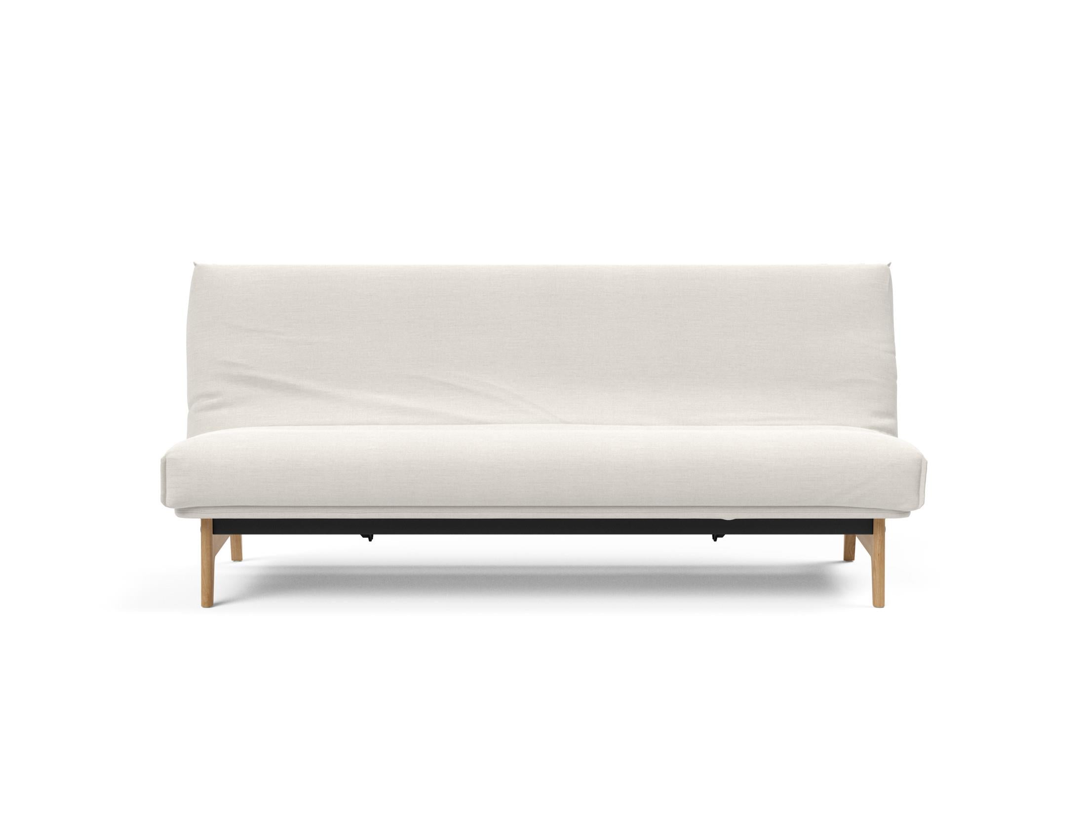 Aslak 120 Bettsofa Nordic Cover mit Gestellbezug Soft Spring