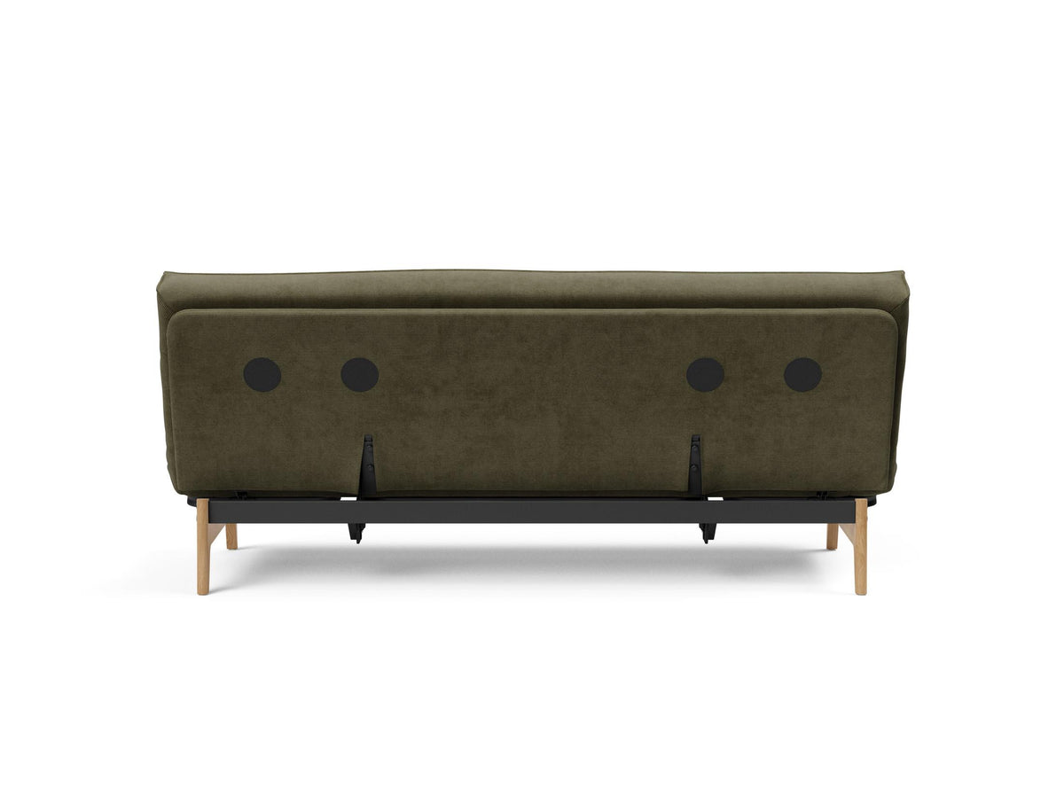 Aslak 120 Bettsofa Sharp Plus Cover Soft Spring in 316 Cordufine Pine Green präsentiert im Onlineshop von KAQTU Design AG. Bettsofa ist von Innovation Living
