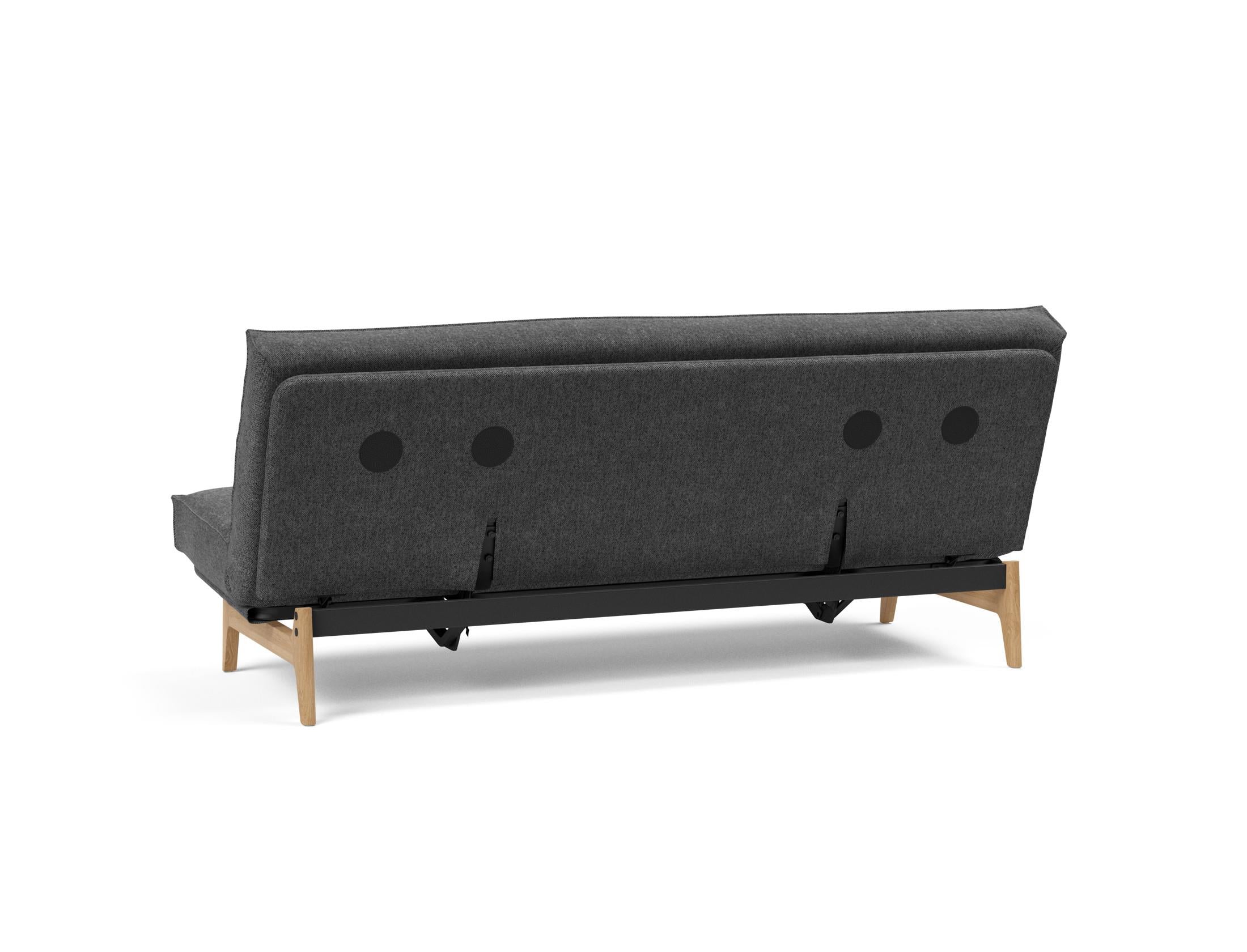 Entdecken Sie das Aslak 120 Bettsofa mit Soft Spring-Matratze – minimalistisches Design, herausragender Komfort und nachhaltige Qualität für jeden Raum.