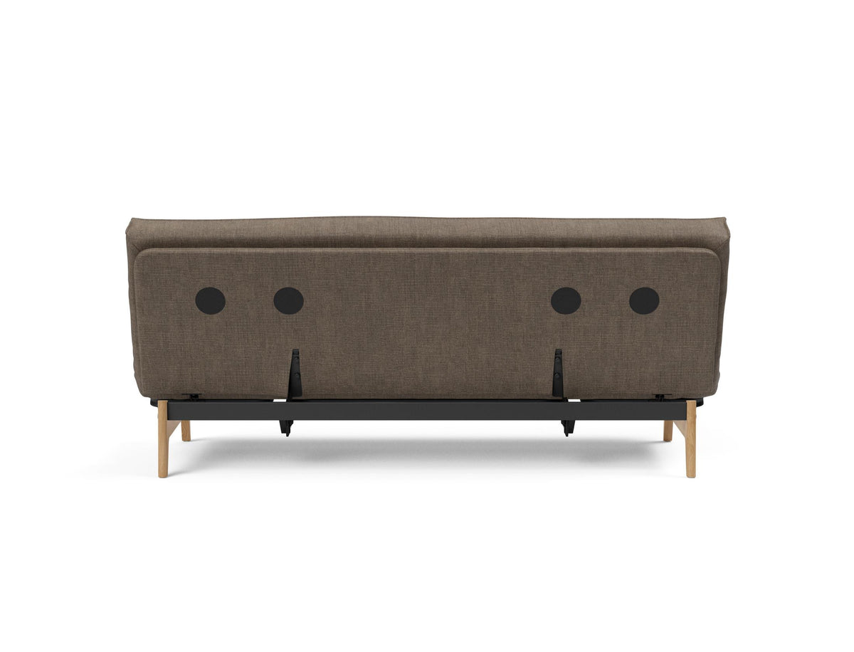 Aslak 120 Bettsofa Sharp Plus Cover Soft Spring in 411 Esina Cedar Brown präsentiert im Onlineshop von KAQTU Design AG. Bettsofa ist von Innovation Living