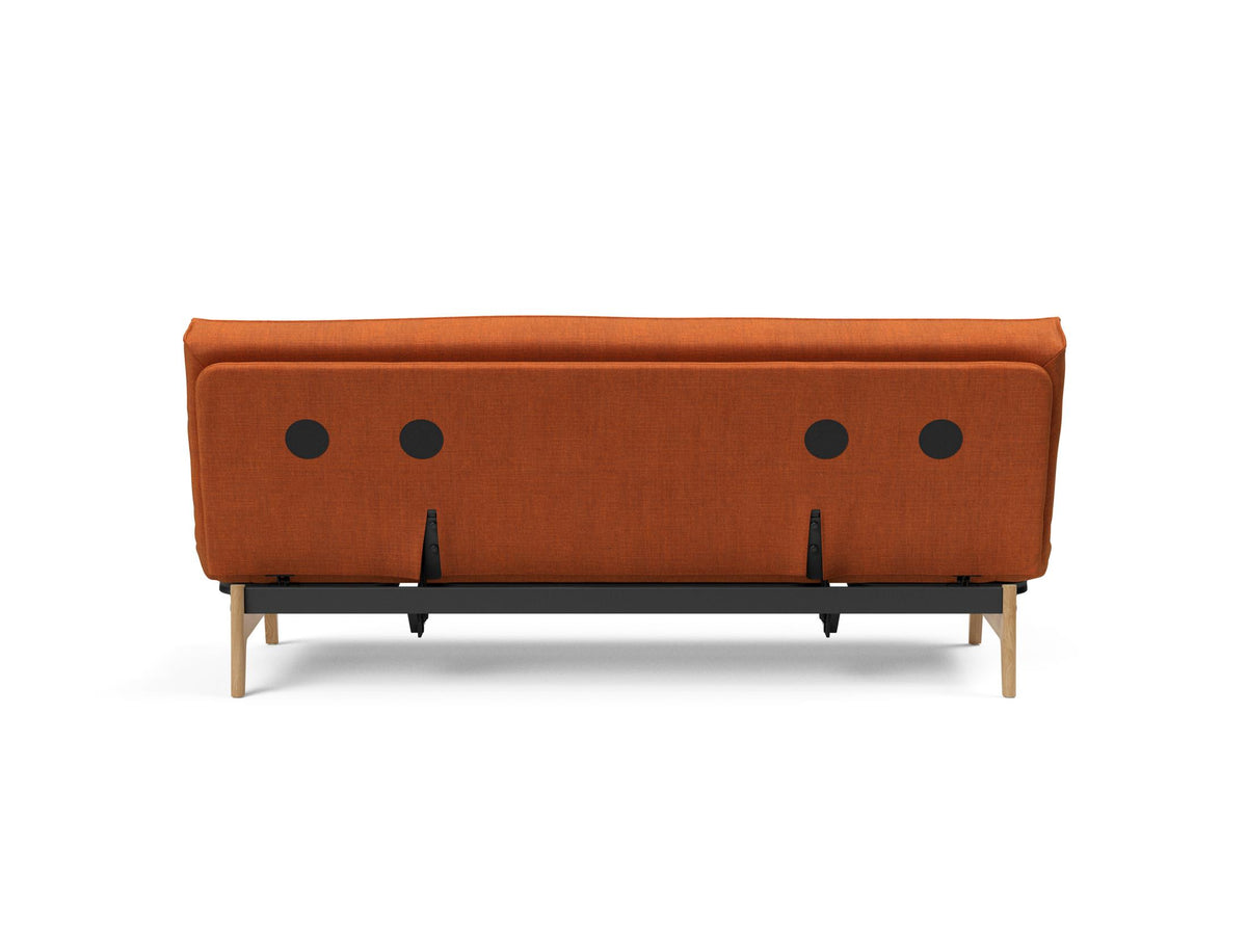 Aslak 120 Bettsofa Sharp Plus Cover Soft Spring in 412 Esina Rust Orange präsentiert im Onlineshop von KAQTU Design AG. Bettsofa ist von Innovation Living