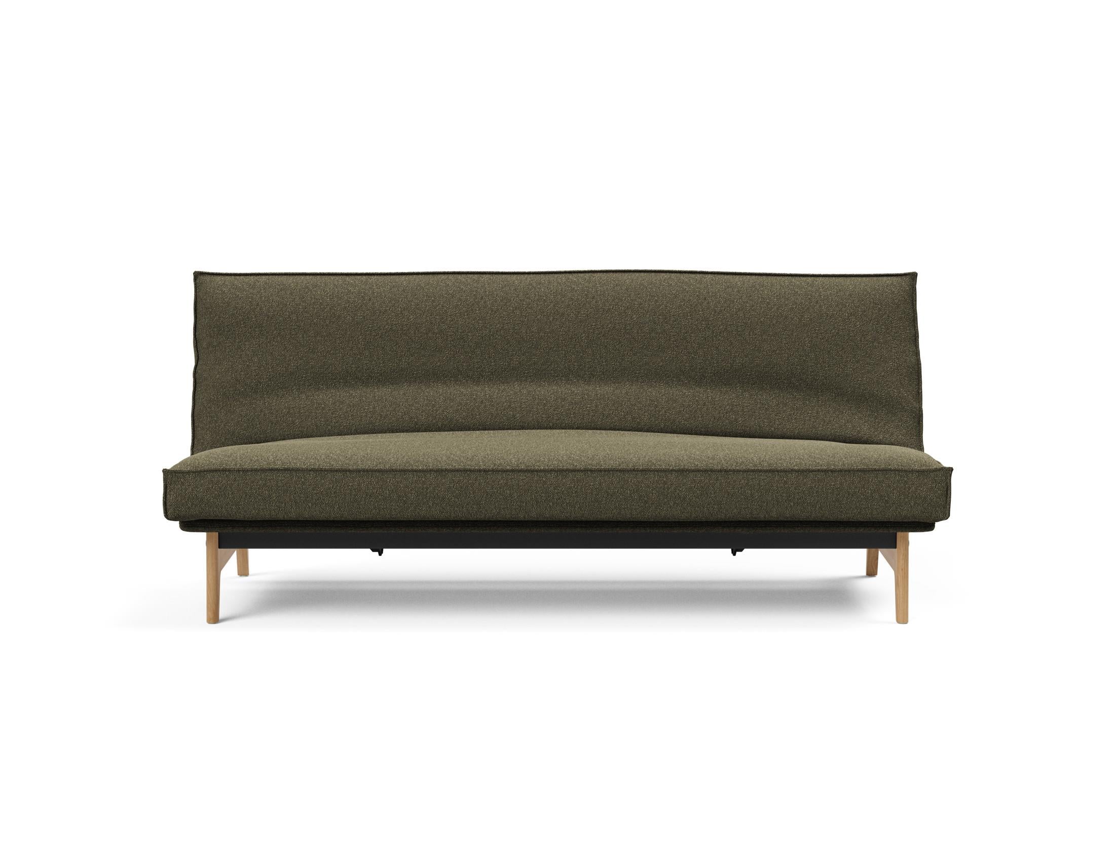 Stylisches Aslak 120 Bettsofa in modernem Design, ausgestattet mit dem komfortablen Sharp Plus Bezug und einem stabilen Soft Spring Gestell.