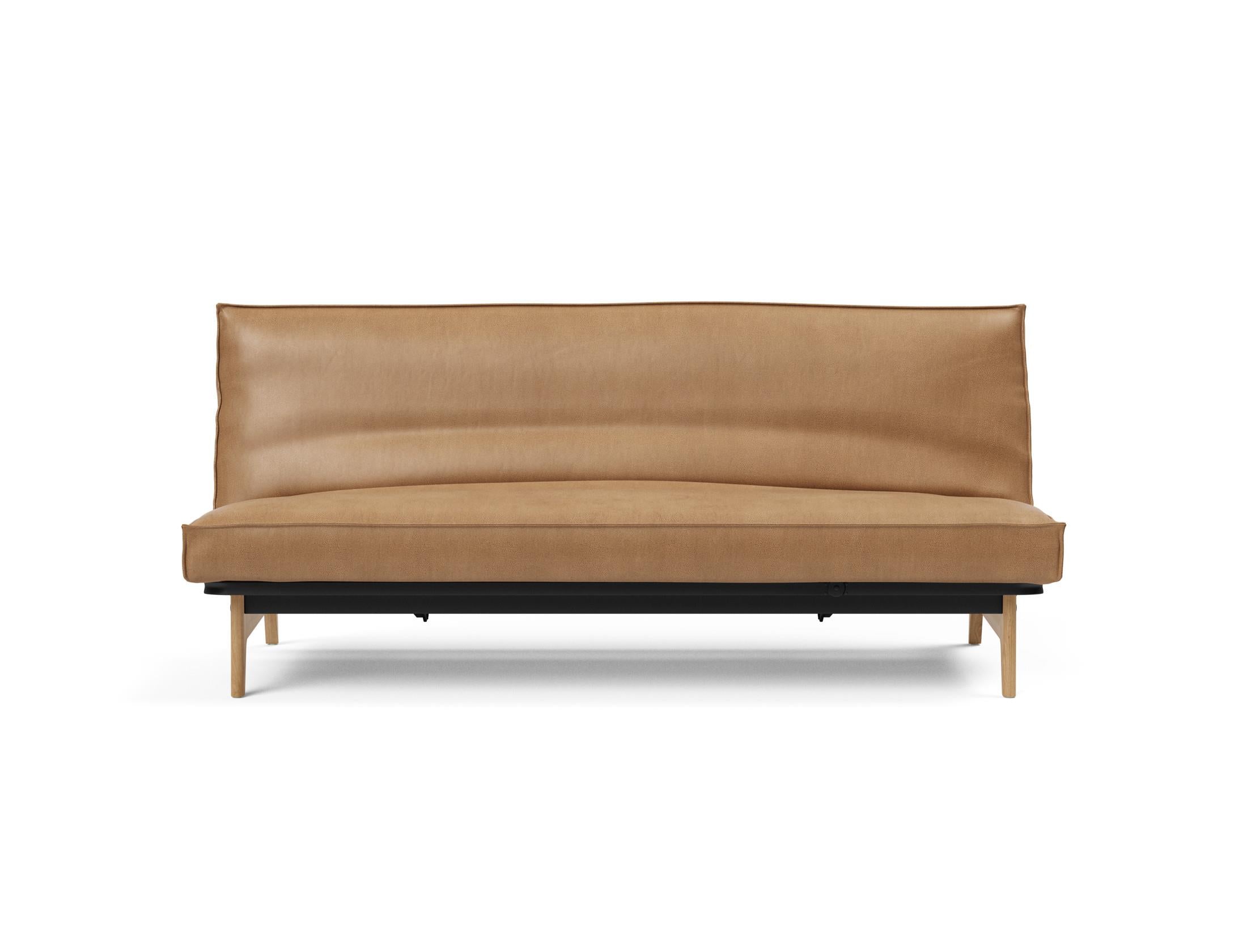 Modernes Aslak 120 Bettsofa mit elegantem Sharp Plus Bezug, perfekt für entspannte Stunden und stilvolle Wohnräume.