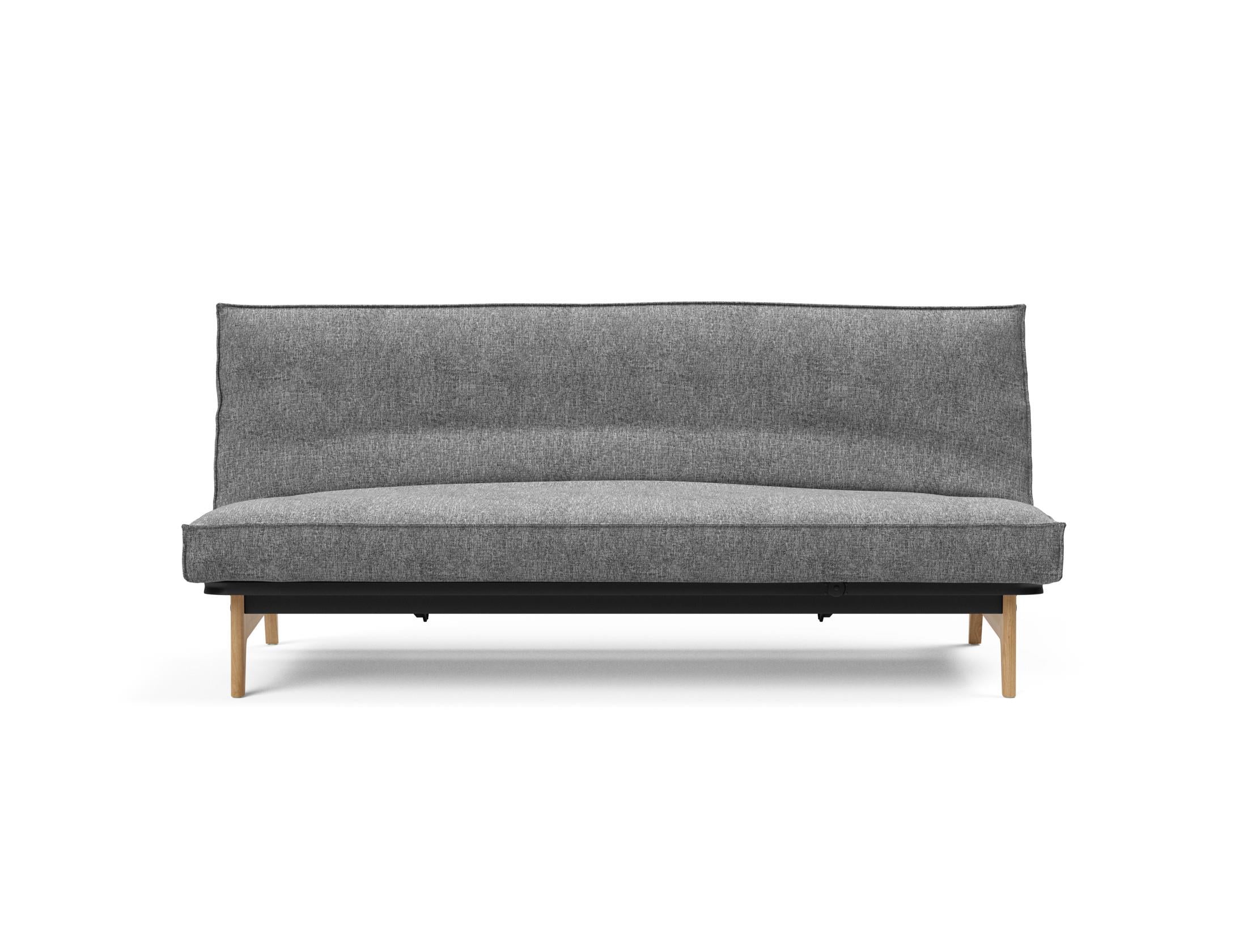 Modernes Aslak 120 Bettsofa mit elegantem Sharp Plus Bezug, perfekt für stilvolle Wohnräume und entspannte Stunden.