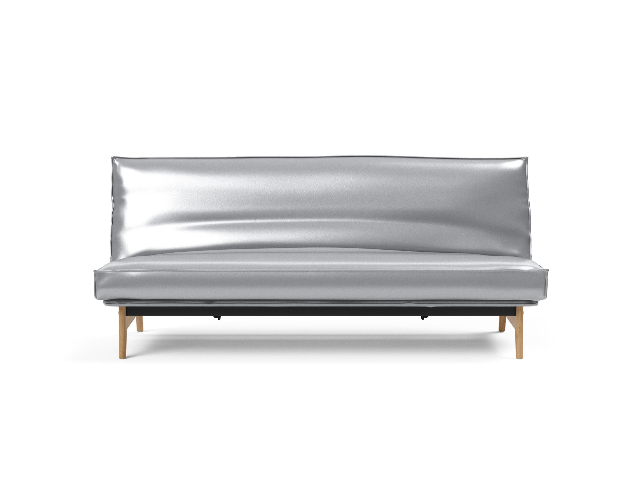 Elegantes Aslak 120 Bettsofa mit hochwertigem Sharp Plus Bezug und stabiler Soft Spring Konstruktion für optimalen Komfort.