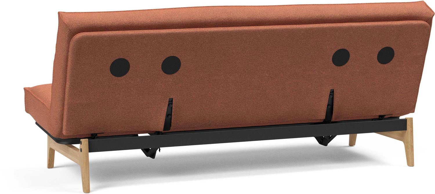 Aslak 120 Bettsofa Sharp Plus Cover: modernes Schlafsofa mit elegantem Design, perfekt für platzsparende Lösungen und vielseitige Wohnkonzepte.