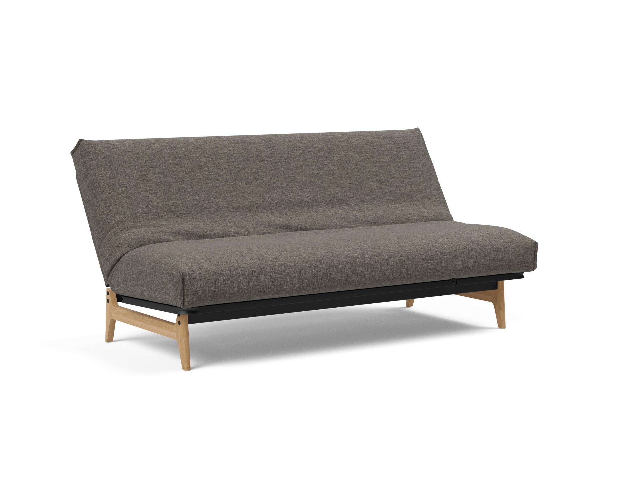 Erleben Sie das Aslak 140 Bettsofa Nordic Cover: stilvolles skandinavisches Design, pflegeleichter Bezug und individuelle Matratzenwahl für optimalen Schlafkomfort.