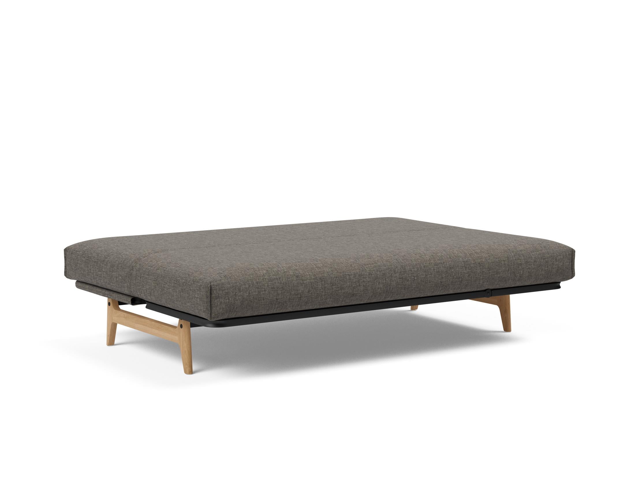 Erleben Sie das Aslak 140 Bettsofa Nordic Cover: stilvolles skandinavisches Design, pflegeleichter Bezug und individuelle Matratzenwahl für optimalen Schlaf.