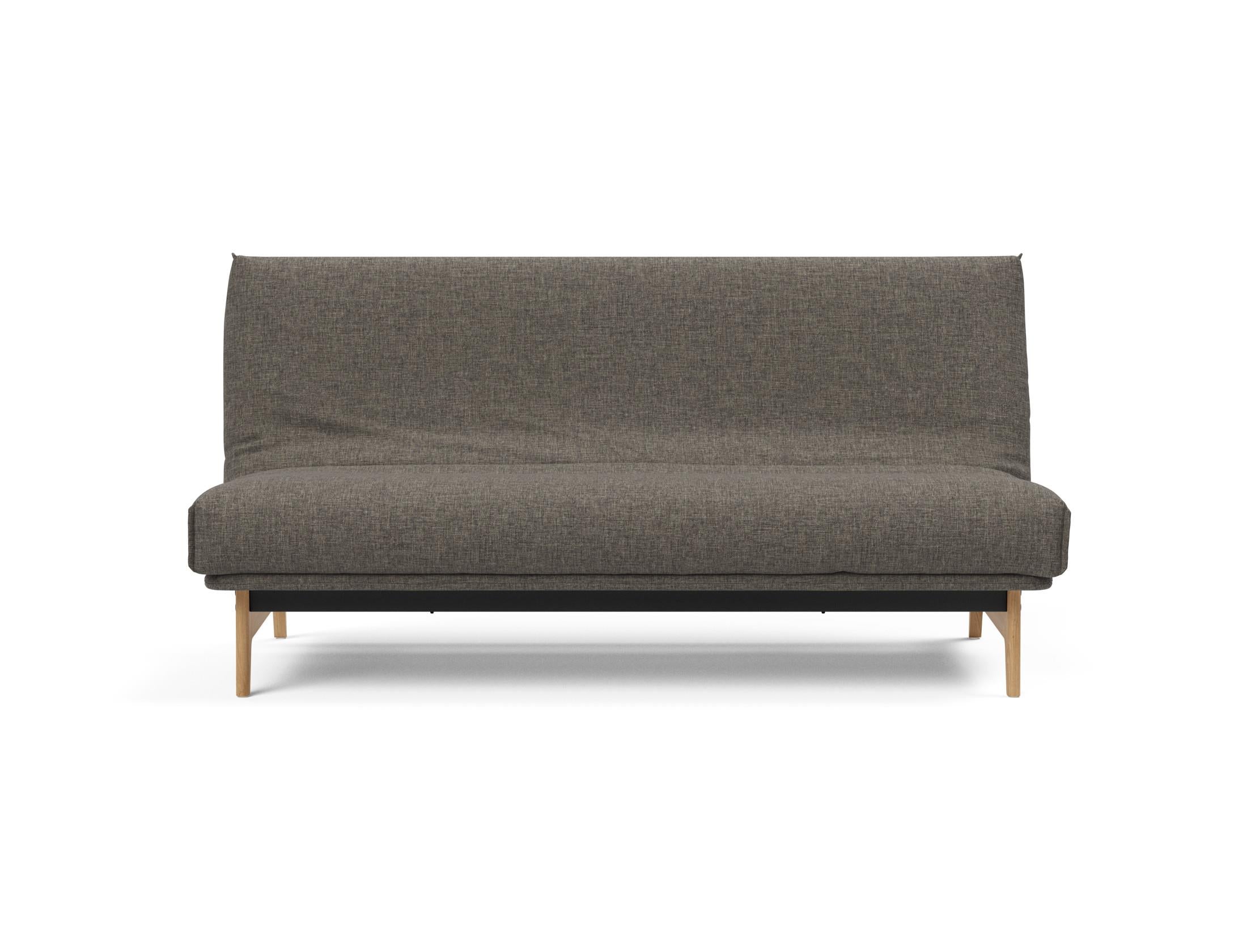 Entdecken Sie das Aslak 140 Bettsofa Nordic Cover von Innovation Living: stilvolles Design, Soft Spring Matratze, abnehmbarer Bezug und vielseitige Nutzung.