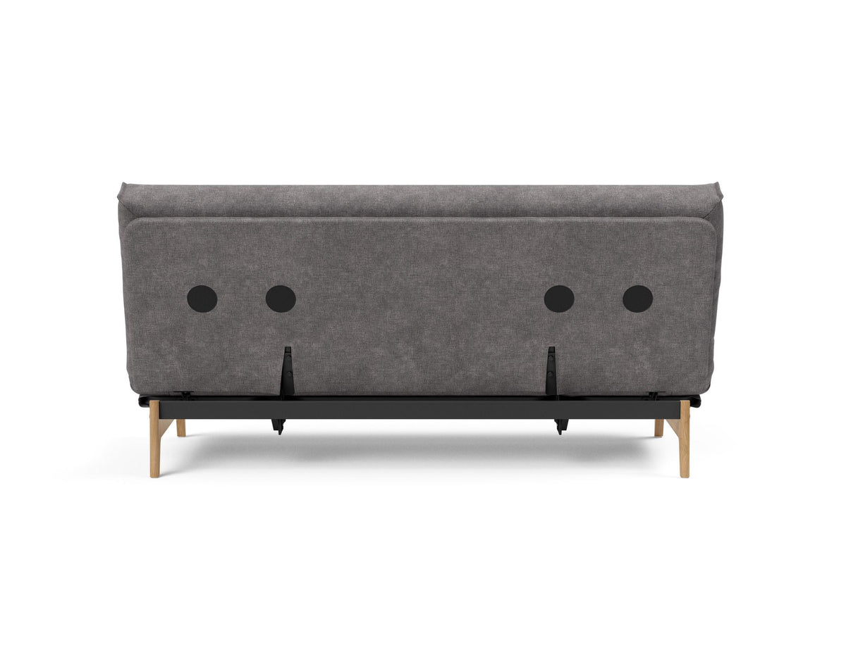 Aslak 140 Bettsofa Nordic Cover mit Gestellbezug Soft Spring in 282 Avella Warm Grey präsentiert im Onlineshop von KAQTU Design AG. Bettsofa ist von Innovation Living