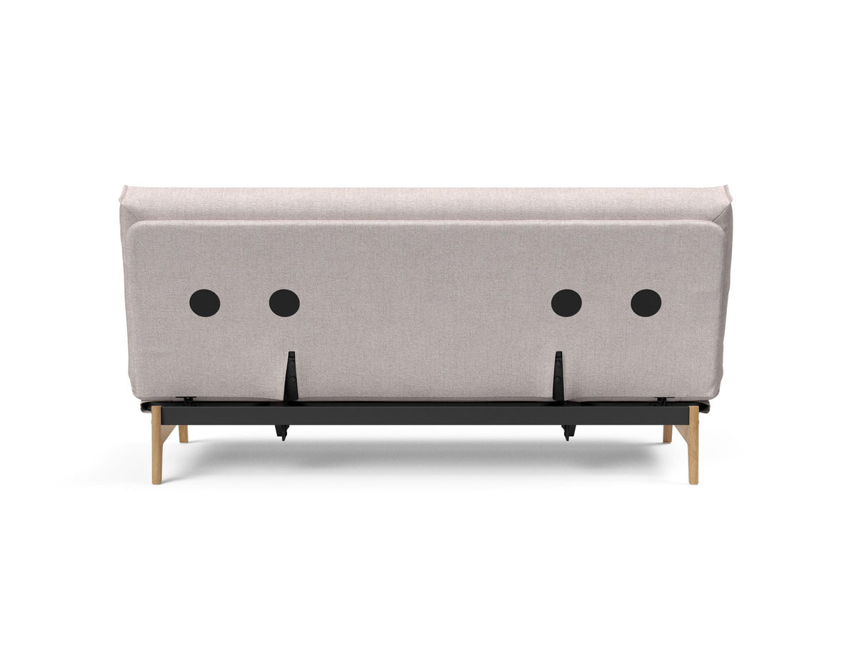 Aslak 140 Bettsofa Nordic Cover mit Gestellbezug Soft Spring in 300 Weda Sand präsentiert im Onlineshop von KAQTU Design AG. Bettsofa ist von Innovation Living