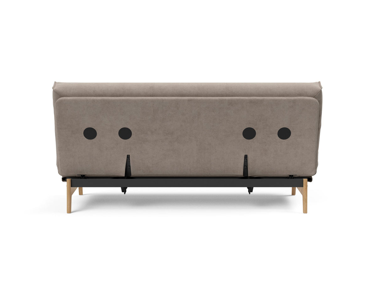 Aslak 140 Bettsofa Nordic Cover mit Gestellbezug Soft Spring in 318 Cordufine Beige präsentiert im Onlineshop von KAQTU Design AG. Bettsofa ist von Innovation Living
