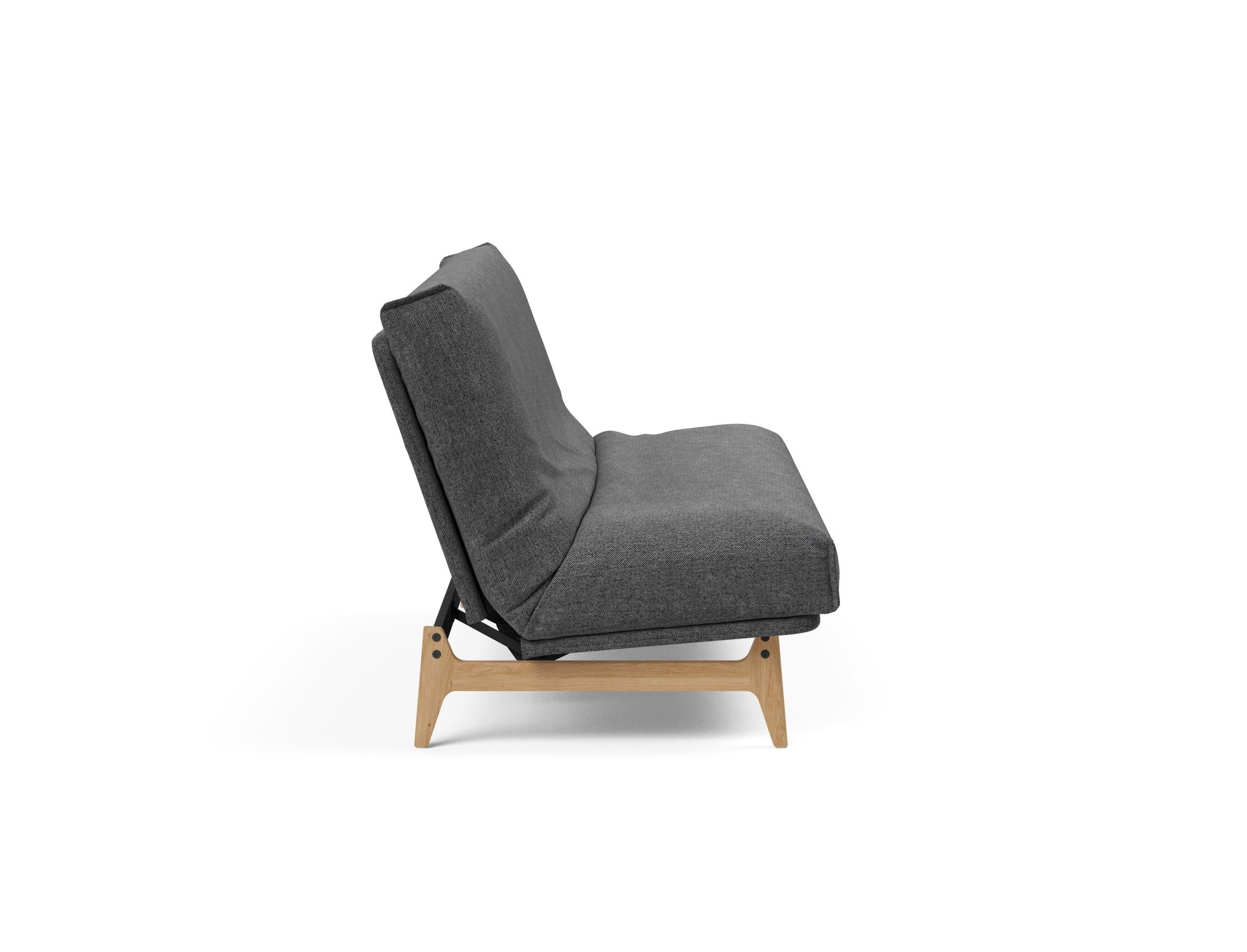 Entdecken Sie das Aslak 140 Bettsofa mit modernem Nordic Cover und bequemer Soft Spring Matratze – ideal für stilvolle Wohnräume.