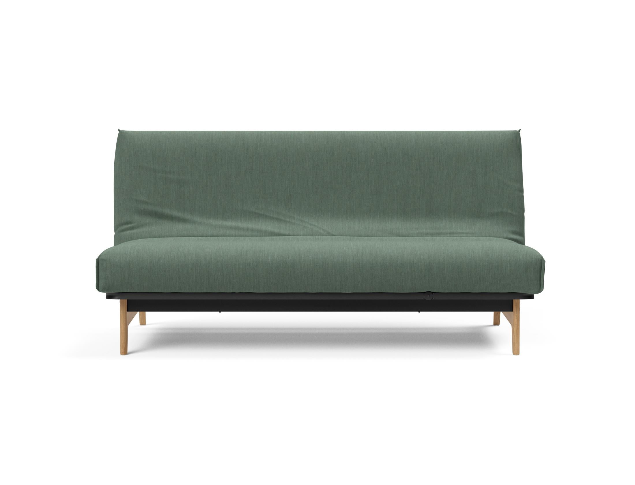 Elegantes Aslak 140 Bettsofa mit Nordic Cover, ideal für gemütliche Wohnräume und als praktische Schlaflösung für Gäste.