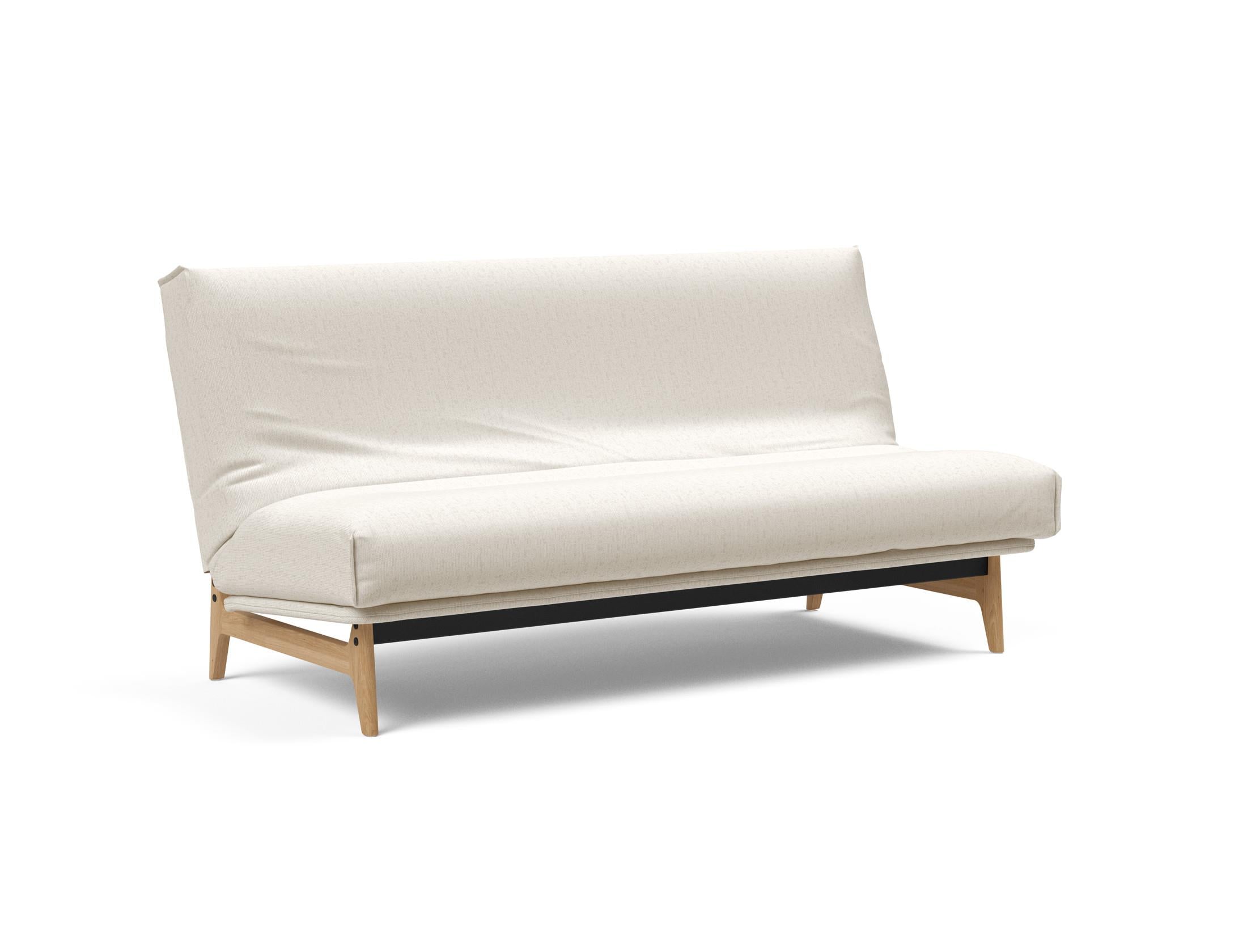 Erleben Sie das Aslak 140 Bettsofa mit elegantem Nordic Cover und luxuriöser Soft Spring Matratze – die perfekte Lösung für Komfort und Stil.