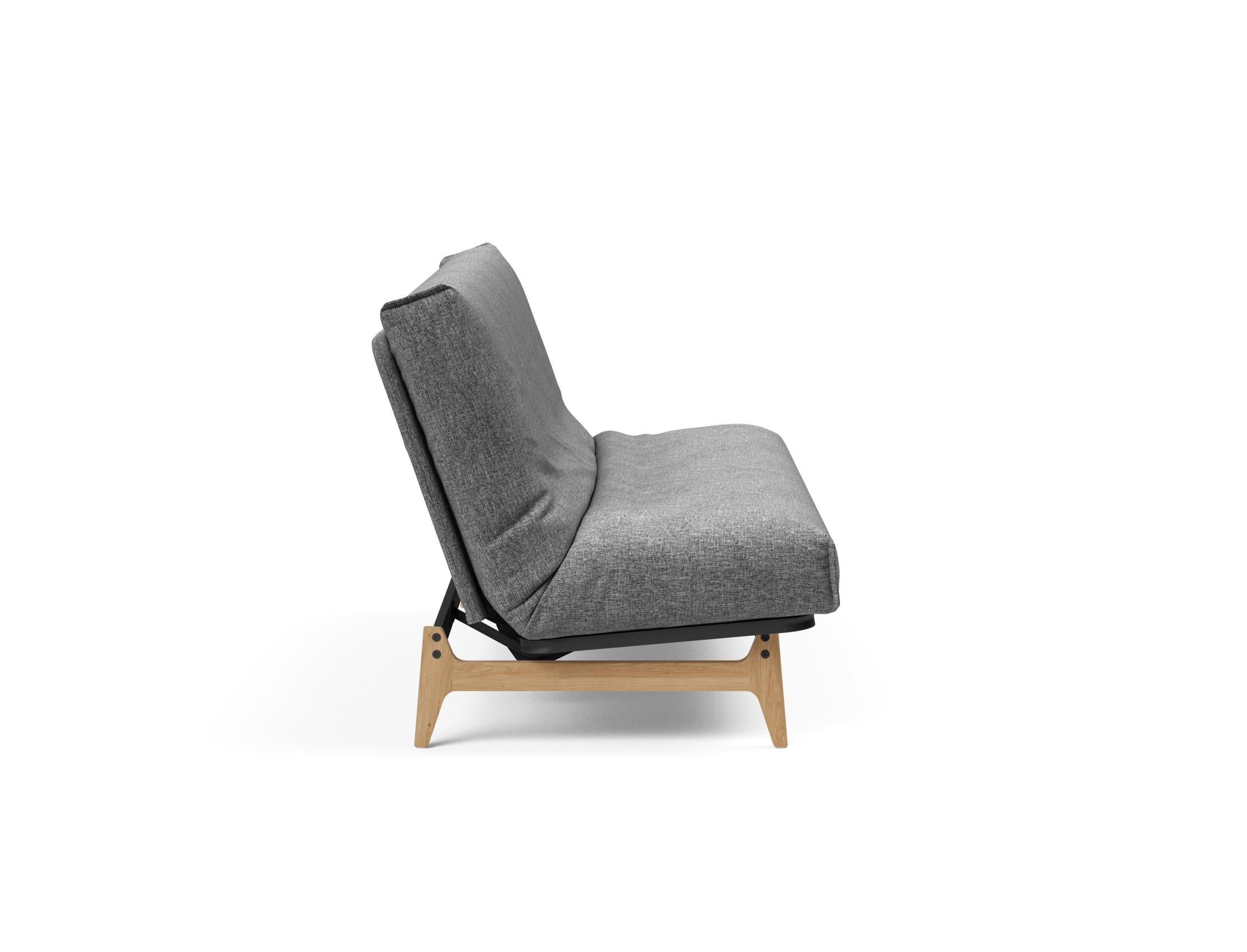 Entdecken Sie das Aslak 140 Bettsofa mit modernem Nordic Cover und bequemer Soft Spring Matratze – ideal für stilvolle Wohnräume.