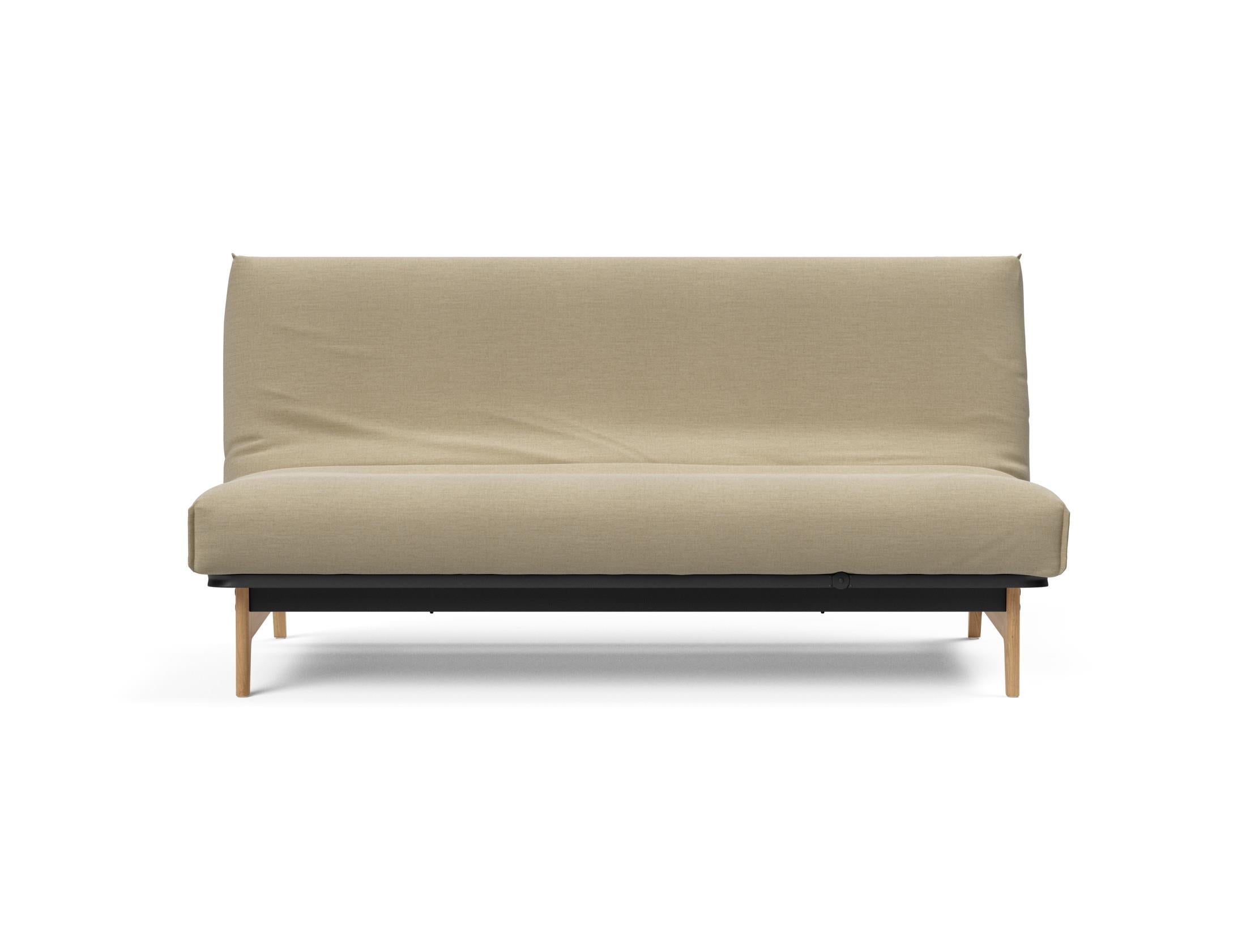 Erleben Sie das Aslak 140 Bettsofa mit elegantem Nordic Cover und luxuriöser Soft Spring Matratze – die perfekte Lösung für Komfort und Stil.