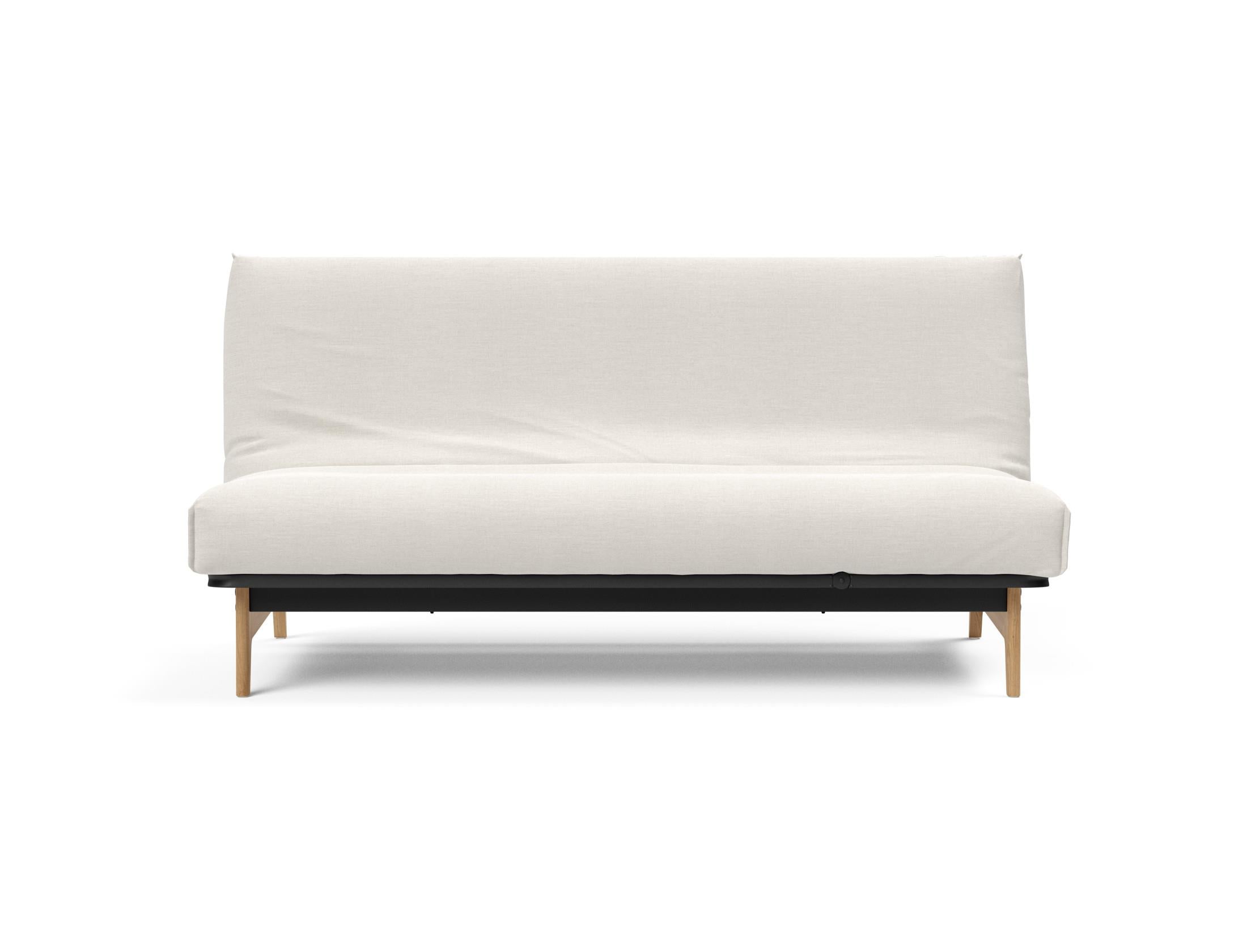 Elegantes Aslak 140 Bettsofa mit Nordic Cover und Soft Spring Bezug, ideal für komfortable Entspannung und modernes Wohndesign.