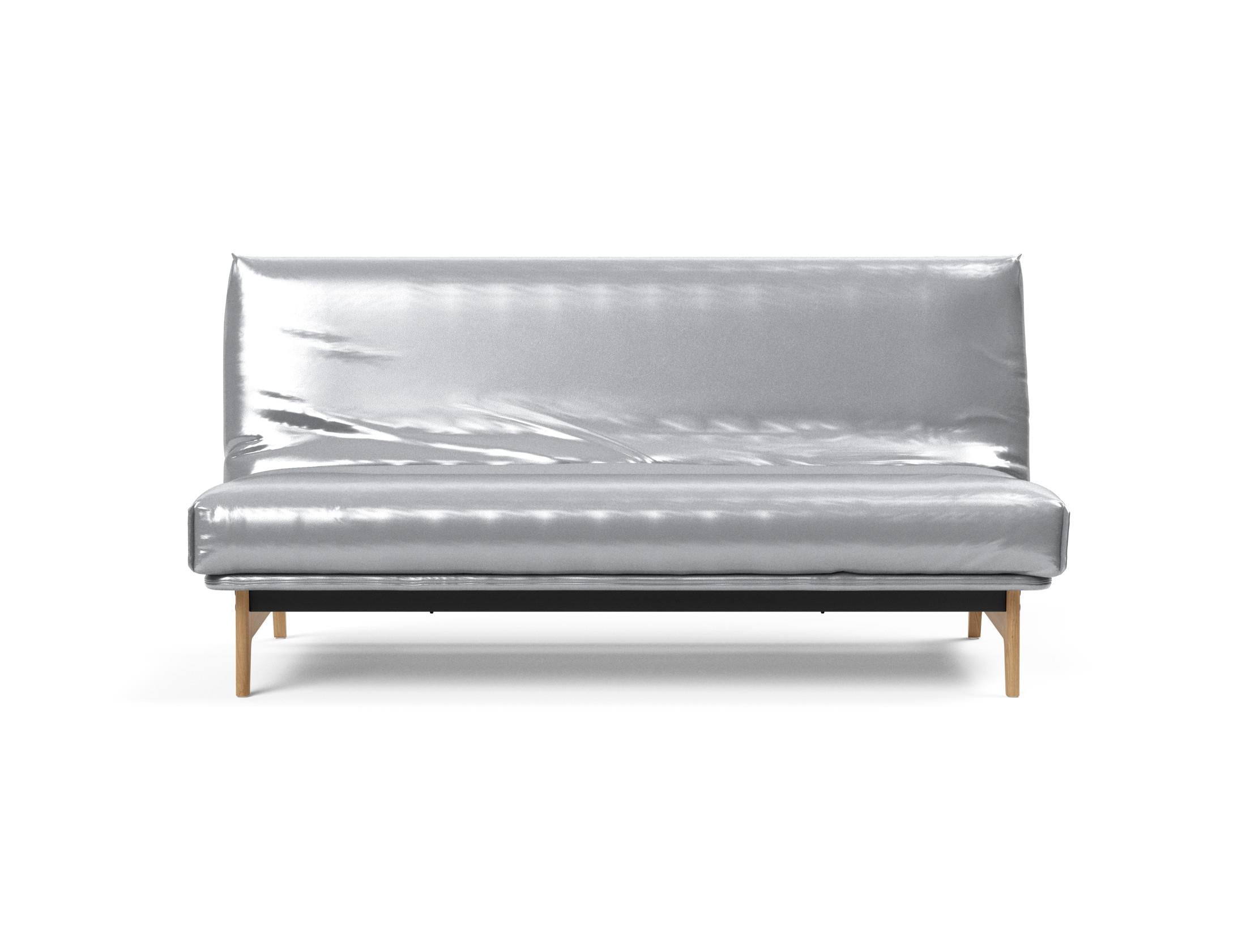 Modernes Aslak 140 Bettsofa mit weichem Nordic Cover, perfekt für stilvolle Einrichtung und vielseitige Nutzung im Wohnbereich.