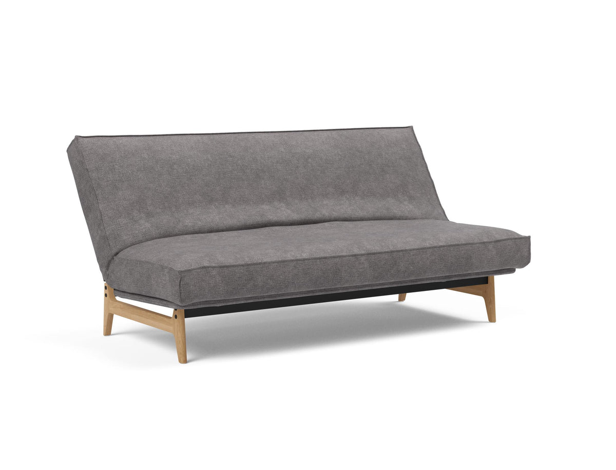 Aslak 140 Bettsofa Sharp Plus Cover mit Gestellbezug Soft Spring in 282 Avella Warm Grey präsentiert im Onlineshop von KAQTU Design AG. Bettsofa ist von Innovation Living