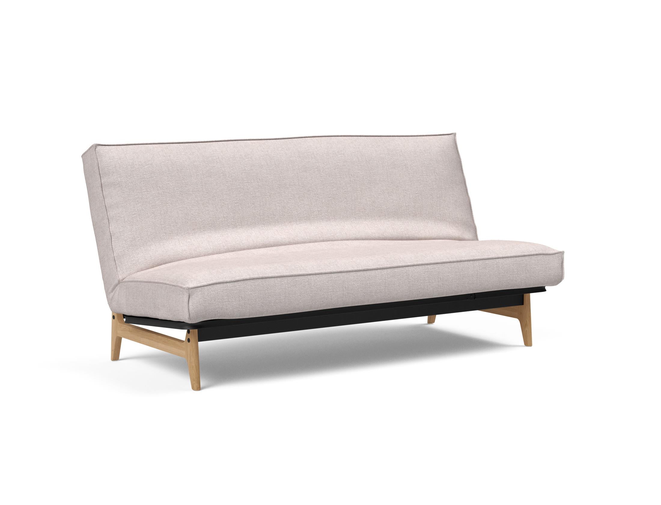 Entdecken Sie das Aslak 140 Bettsofa von Innovation Living: stilvolles Design, bequeme Soft Spring Matratze und elegantes Sharp Plus Cover für höchsten Schlafkomfort.