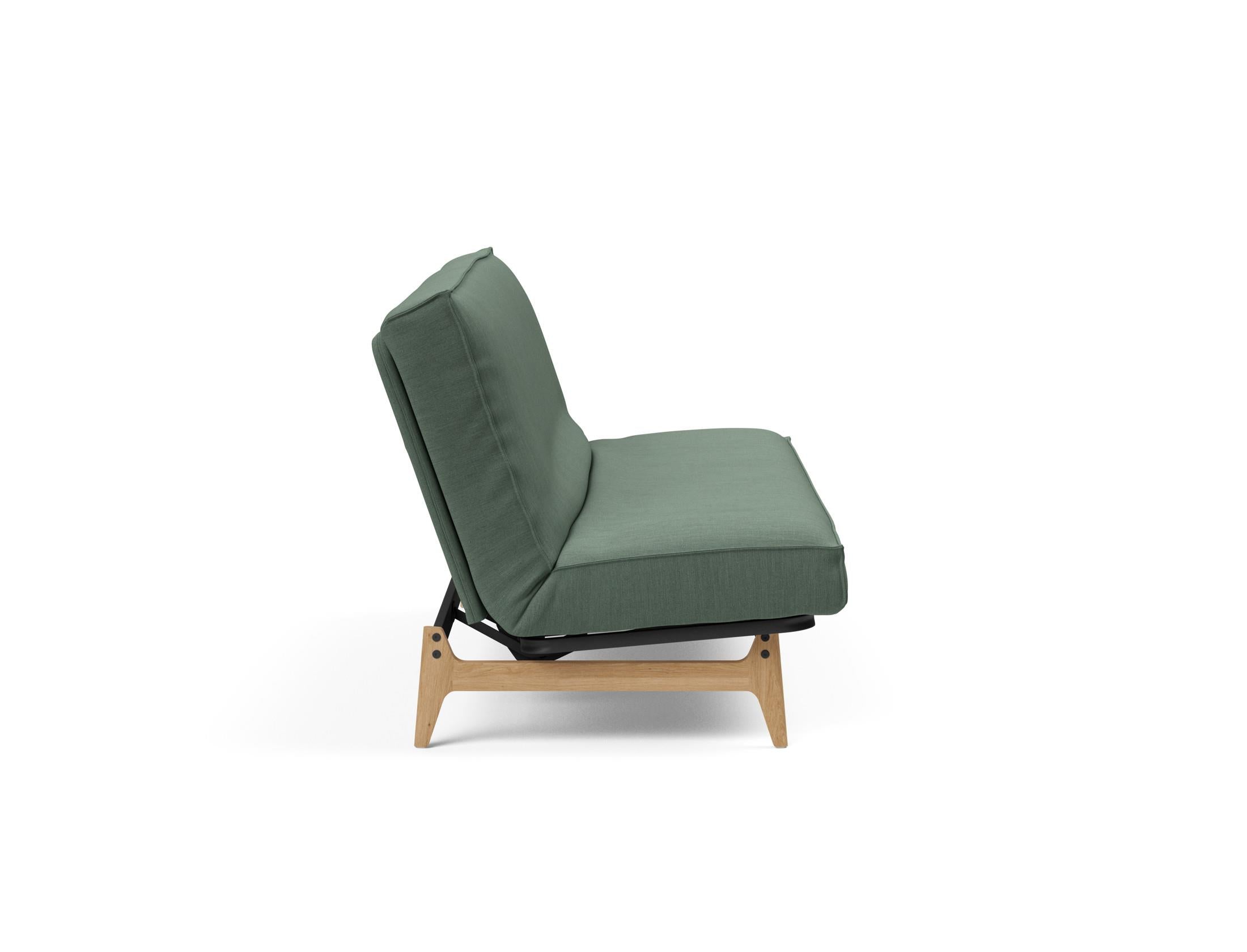 Erleben Sie das Aslak 140 Bettsofa von Innovation Living: modernes Design, hochwertige Soft Spring Matratze und edles Sharp Plus Cover für optimalen Komfort.