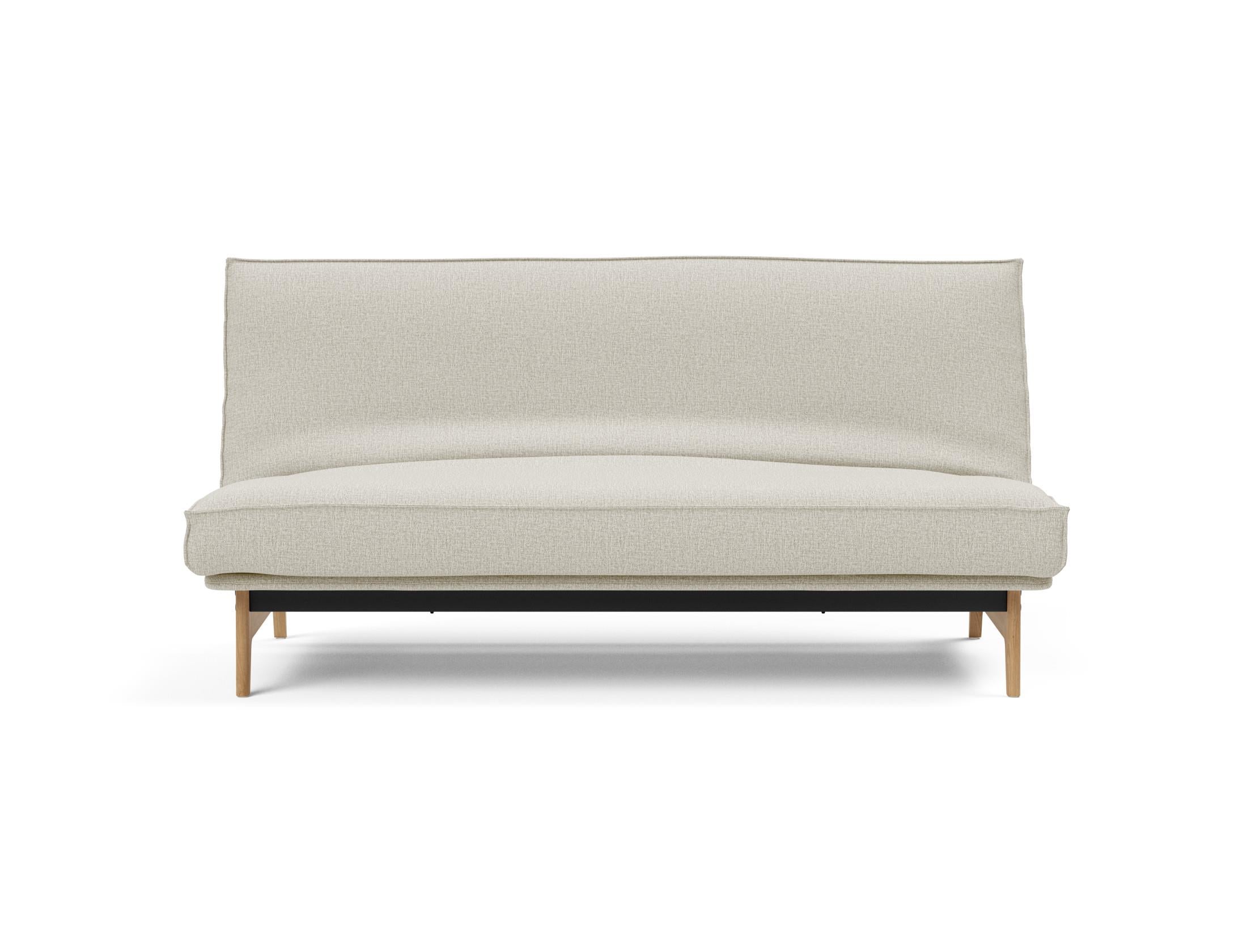 Elegantes Aslak 140 Bettsofa in hochwertigem Sharp Plus Stoff, ausgestattet mit einem stabilen Soft Spring Gestell für optimalen Komfort.