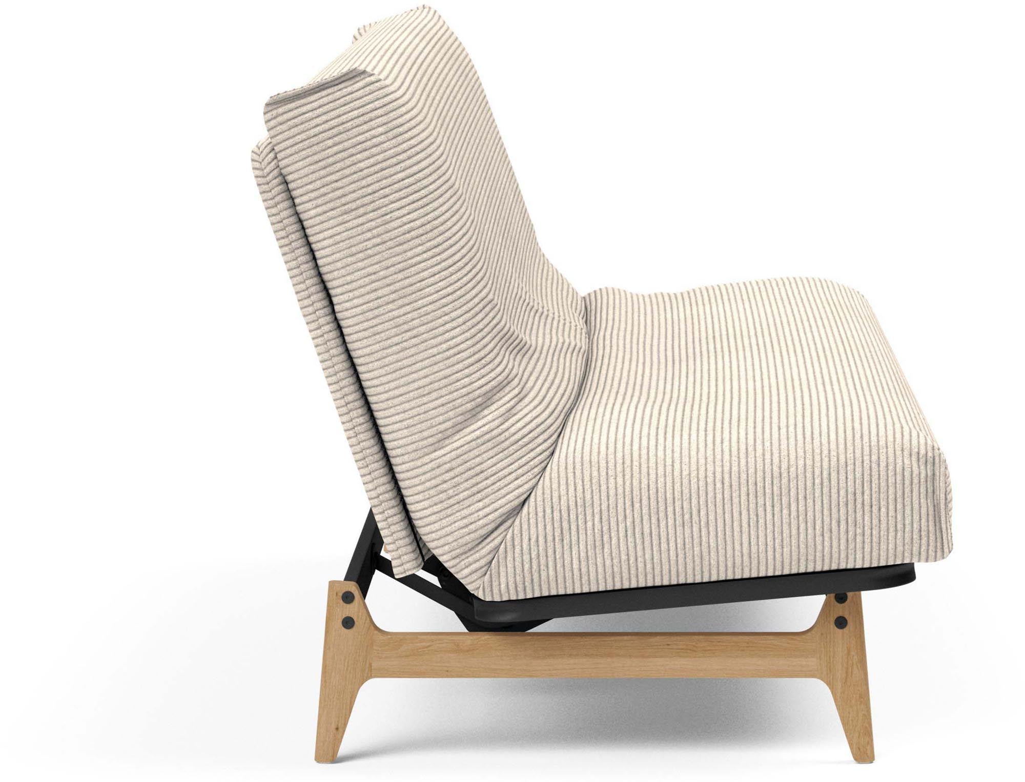 Entdecken Sie das Aslak 140 Bettsofa mit Nordic Cover von Innovation Living – stilvoll, vielseitig und ideal für kleine Räume.