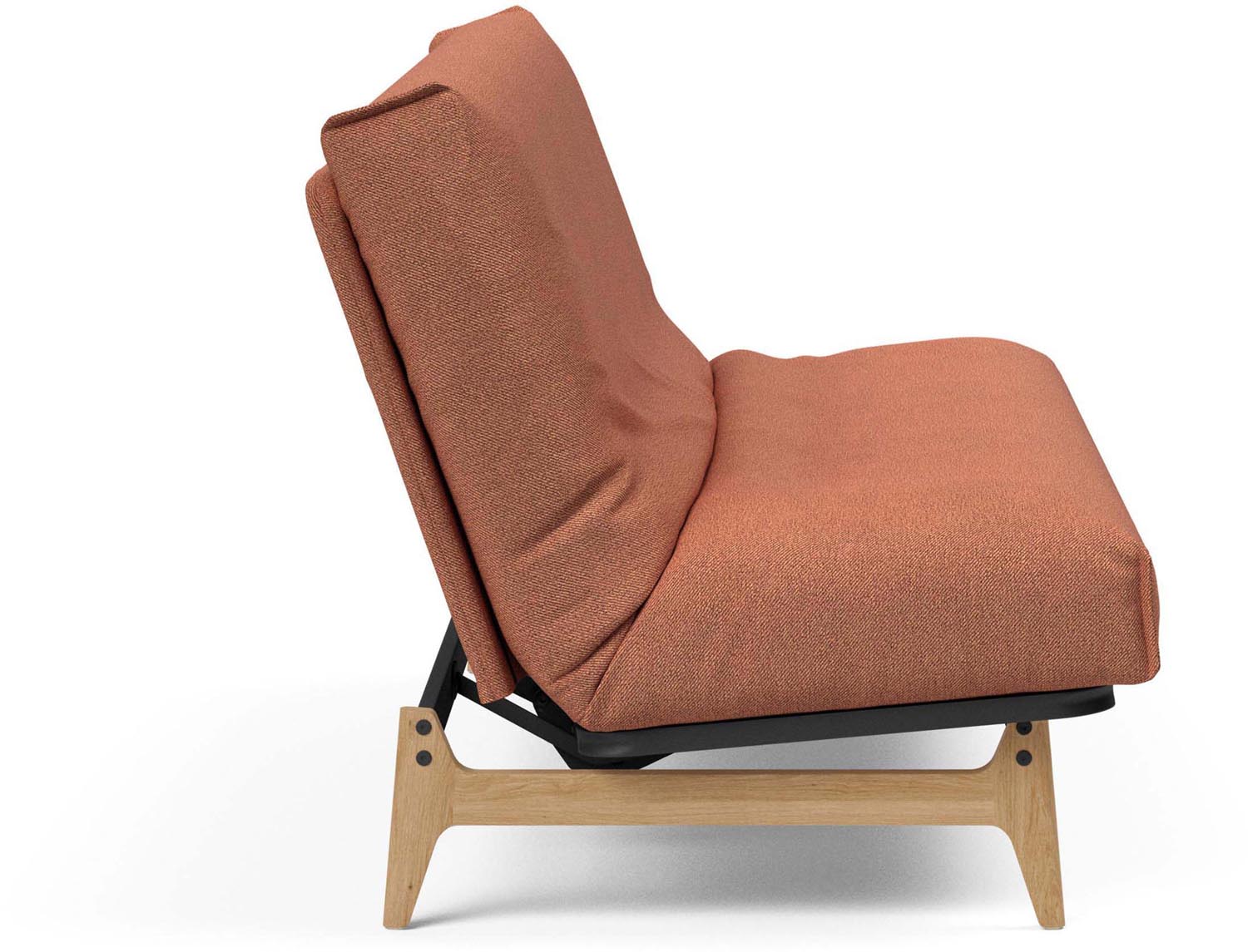 Erleben Sie das Aslak 140 Bettsofa von Innovation Living – modernes skandinavisches Design, flexibel einsetzbar und mit robustem Nordic Cover aus Latex.