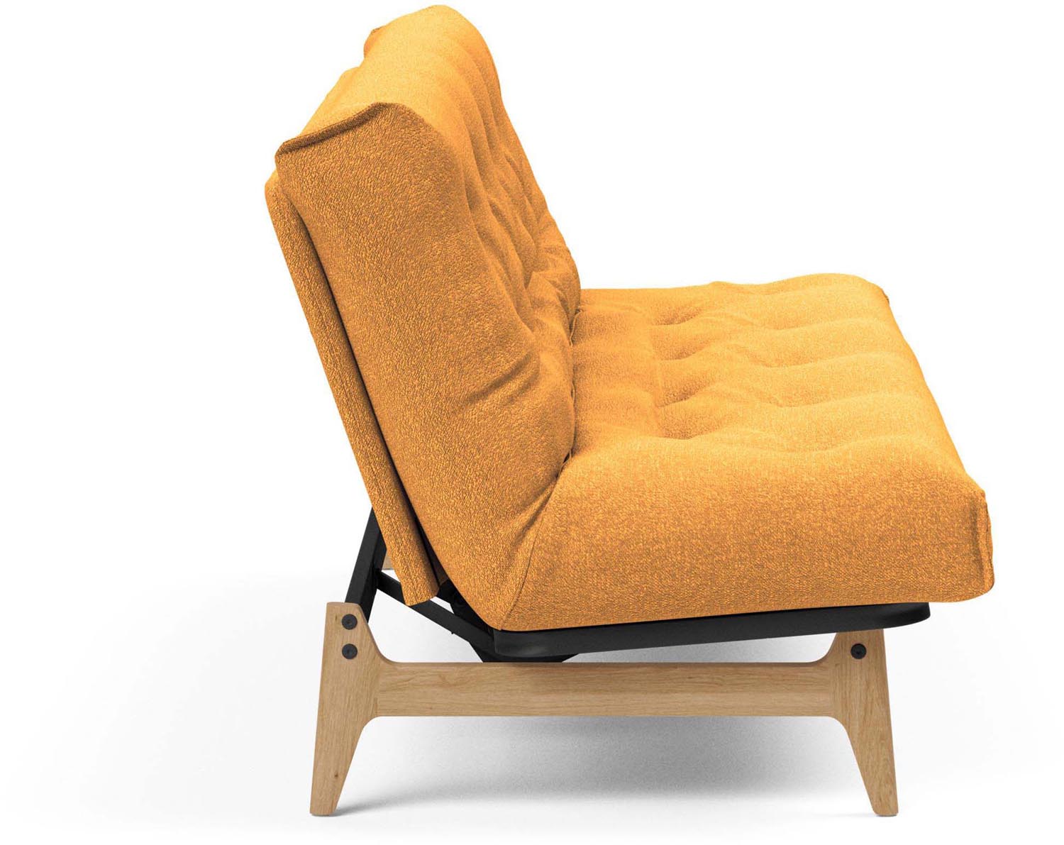 Entdecken Sie das Aslak 120 Bettsofa Nordic Classic von Innovation Living: stilvolles skandinavisches Design, perfekt für kompakte Wohnräume und entspannende Nächte.