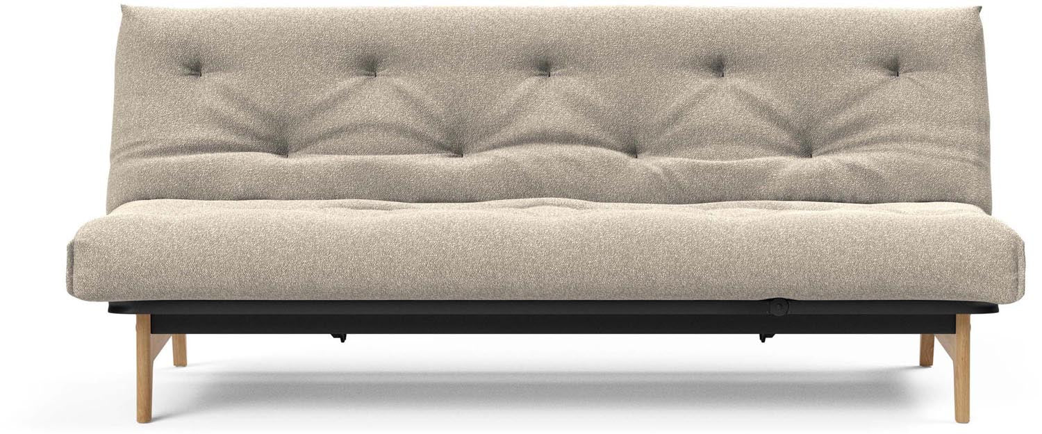 Entdecken Sie das Aslak 120 Bettsofa Nordic Classic von Innovation Living: stilvolles skandinavisches Design, perfekt für kompakte Wohnräume und entspannende Nächte.