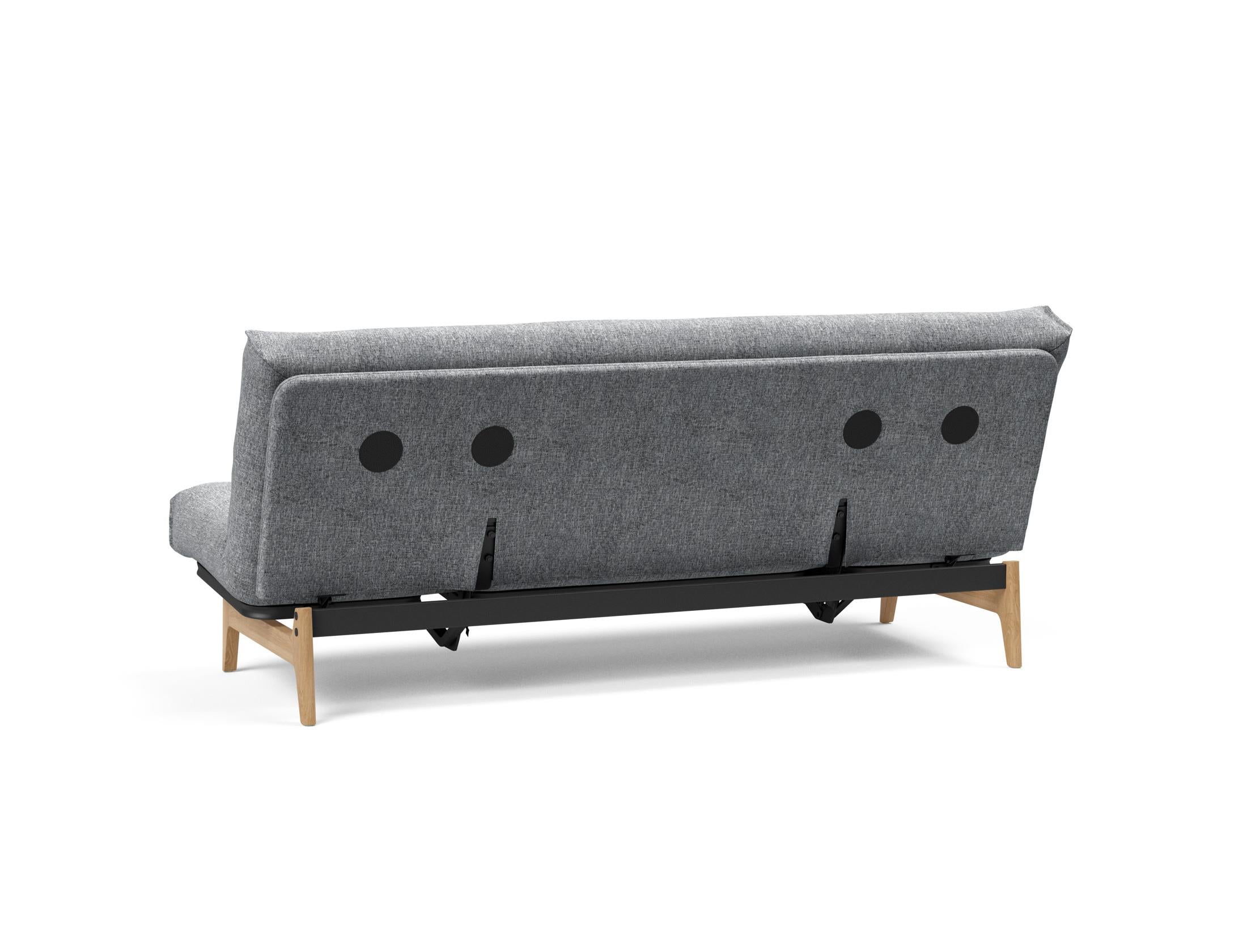 Entdecken Sie das Aslak 120 Bettsofa Nordic Cover: Minimalistisches Design, erstklassige Soft Spring-Matratze und nachhaltige Materialien für höchsten Komfort.
