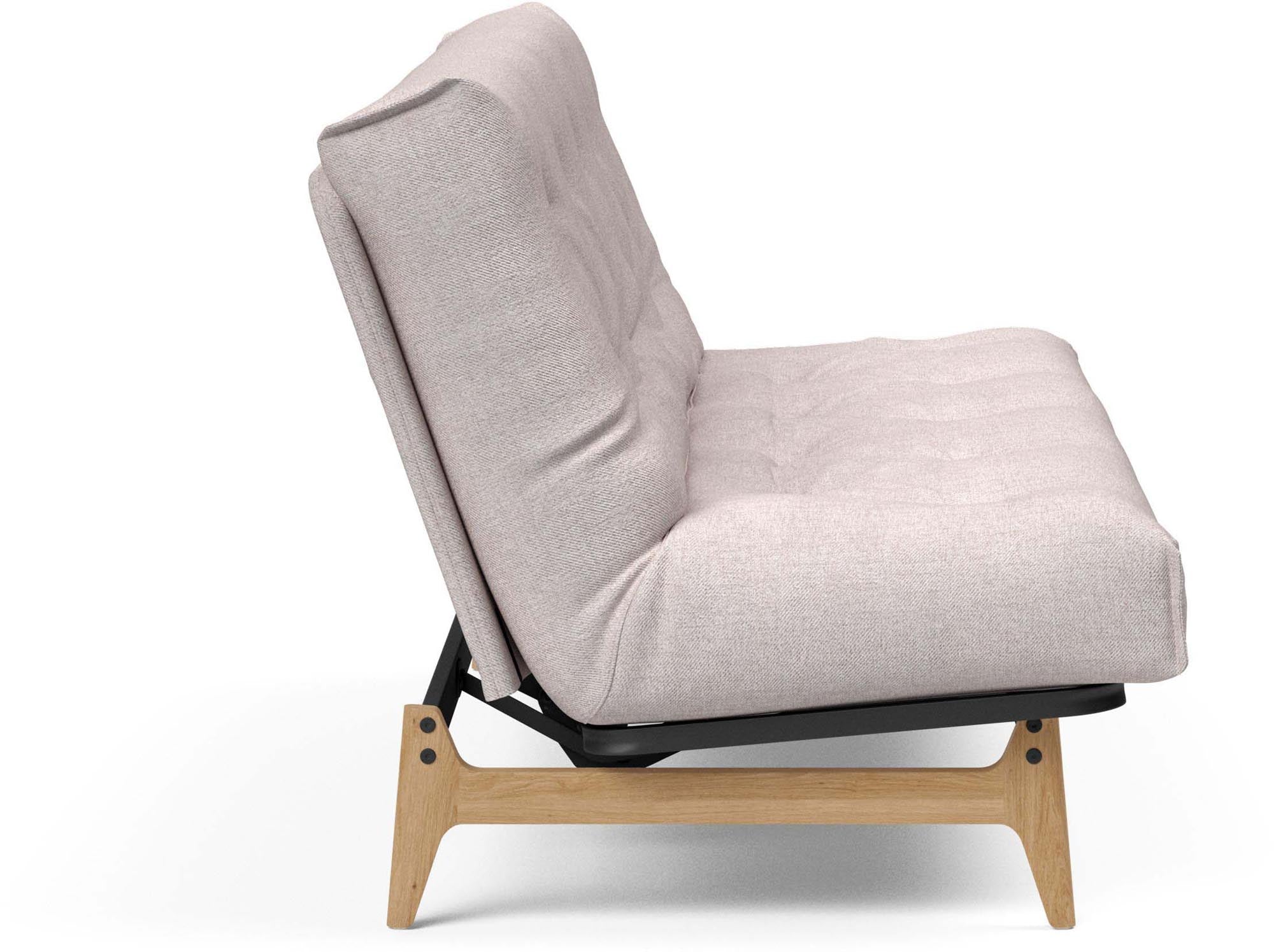 Erleben Sie das Aslak 140 Bettsofa Nordic Classic von Innovation Living: elegantes skandinavisches Design, funktional und perfekt für kompakte Wohnräume.