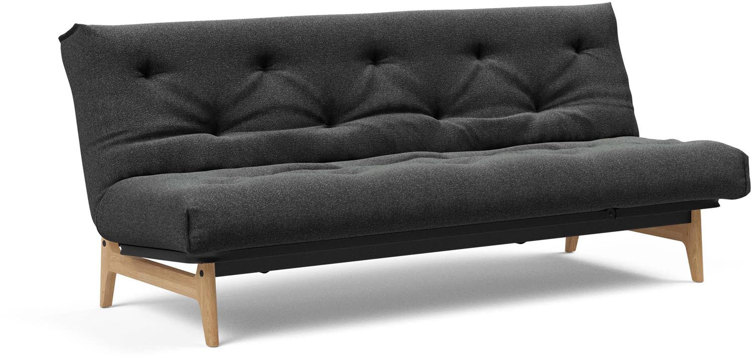 Entdecken Sie das Aslak 120 Bettsofa Nordic Spring von Innovation Living: stilvolles skandinavisches Design, perfekt für platzsparende Lösungen und Übernachtungen.