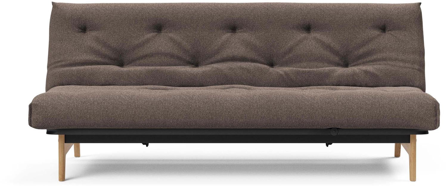 Entdecken Sie das Aslak 120 Bettsofa Nordic Spring von Innovation Living: stilvolles skandinavisches Design, perfekt für platzsparende Lösungen und Übernachtungen.