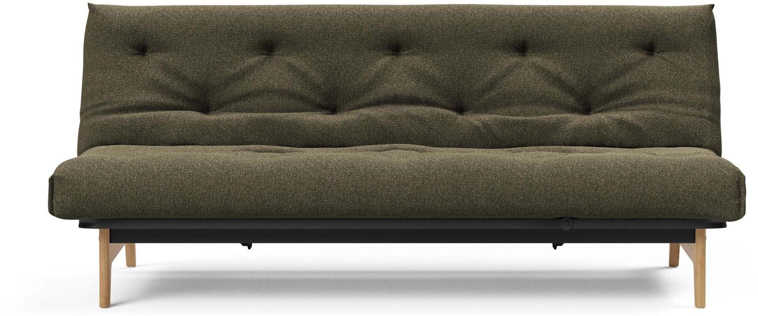 Erleben Sie das Aslak 120 Bettsofa Nordic Spring: elegantes skandinavisches Design, anpassbare Matratzen und ideal für kleine Räume.