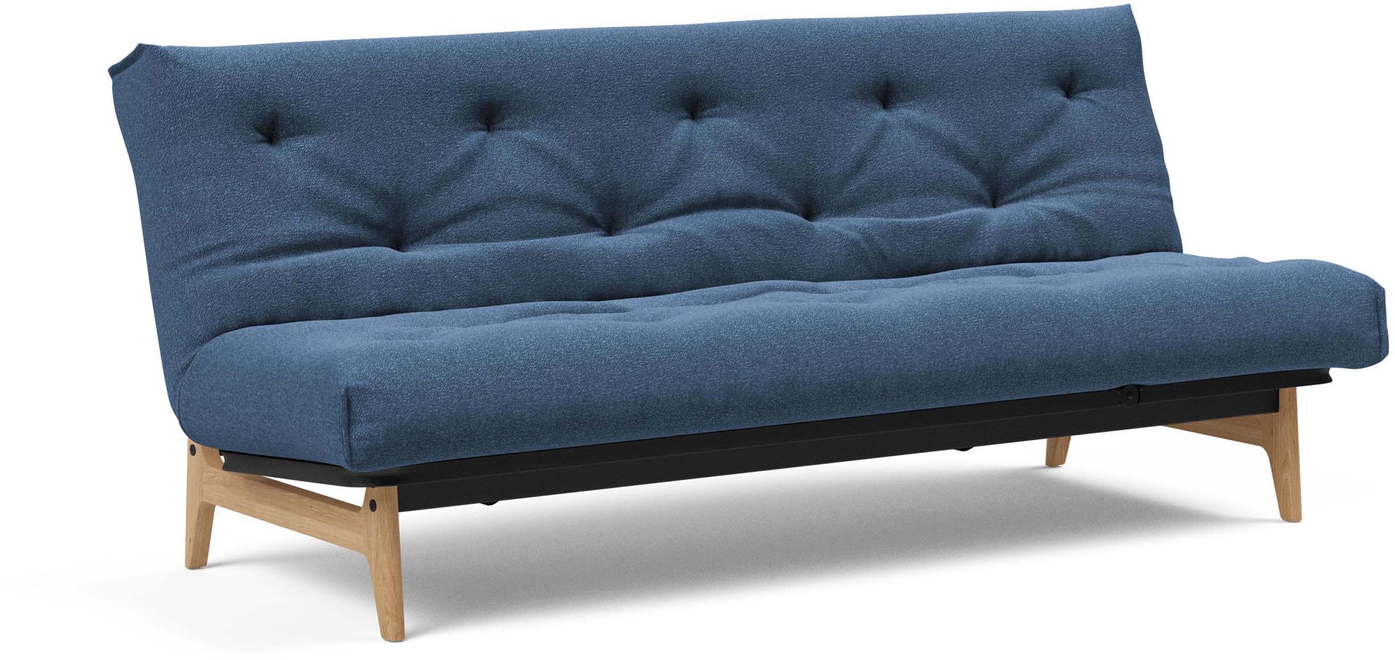 Entdecken Sie das Aslak 120 Bettsofa Nordic Spring von Innovation Living: stilvolles skandinavisches Design, perfekt für platzsparende Lösungen und Übernachtungen.