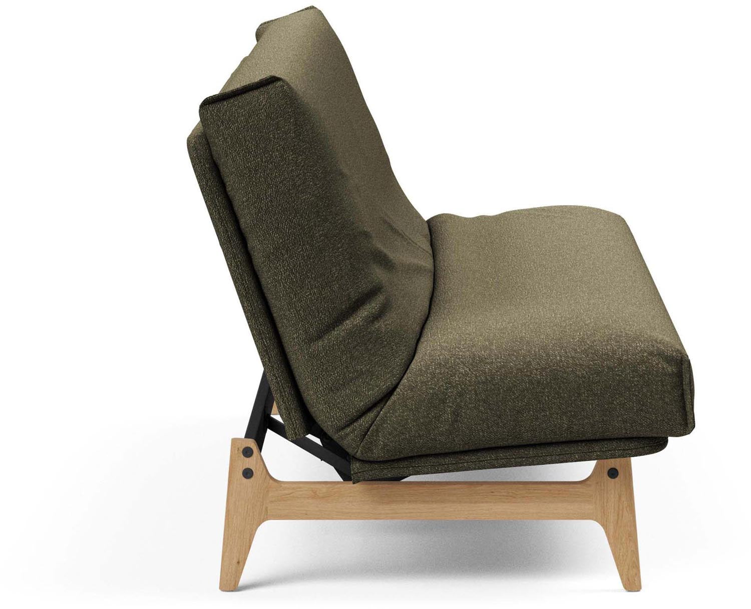 Entdecken Sie das Aslak 120 Bettsofa mit Nordic Cover von Innovation Living – stilvoll, platzsparend und perfekt für Gästeübernachtungen.