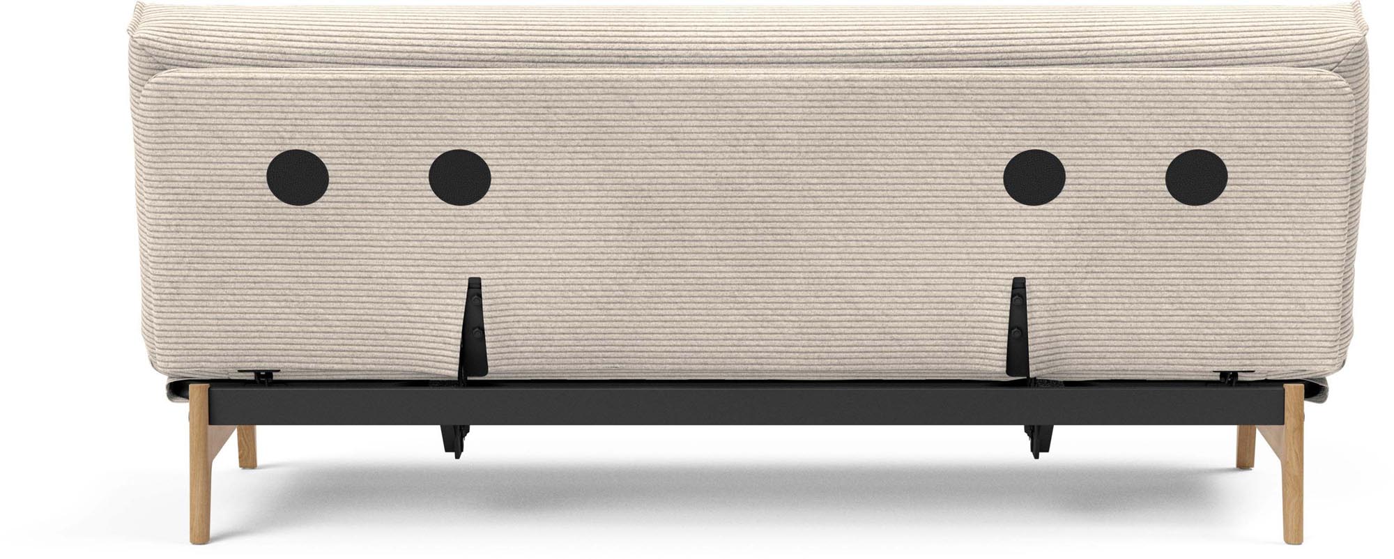 Erleben Sie das Aslak 120 Bettsofa mit Nordic Cover von Innovation Living – modern, funktional und ideal für kleine Räume und Übernachtungen.