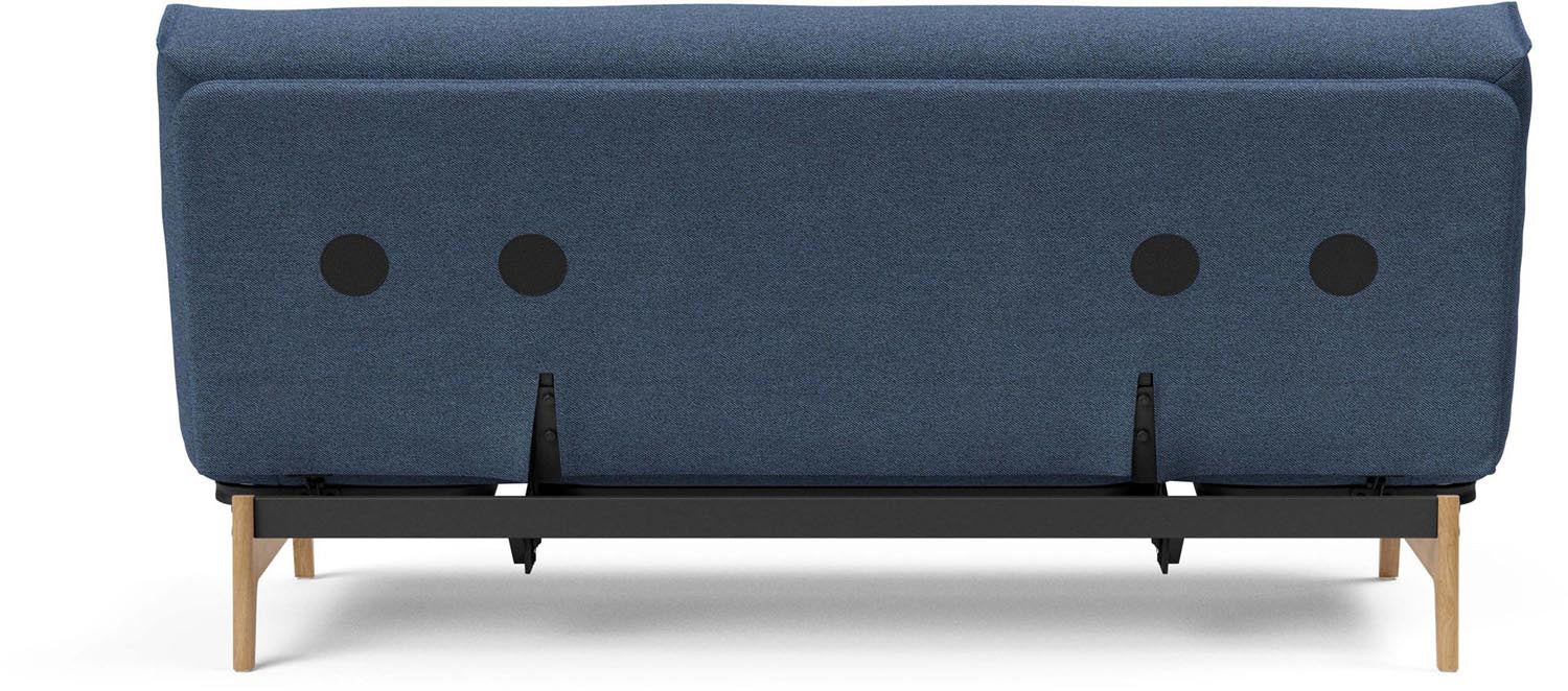 Entdecken Sie das Aslak 140 Bettsofa von Innovation Living – stilvolles Nordic Design und hochwertiger Latex für erholsame Nächte.