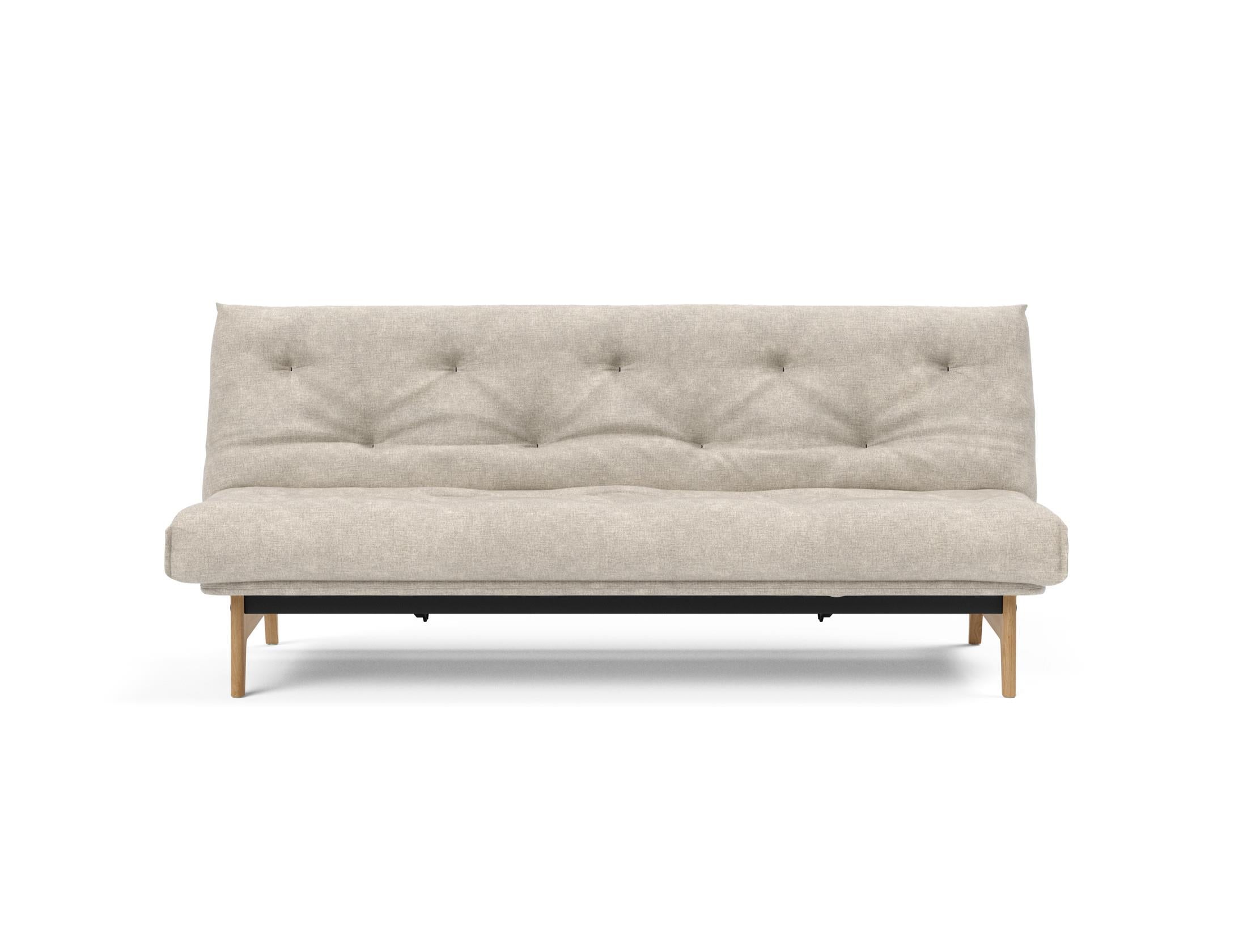 Erleben Sie das Aslak 120 Bettsofa Nordic von Innovation Living: skandinavische Eleganz, individuelle Matratzenoptionen und ideal für kompakte Wohnräume.