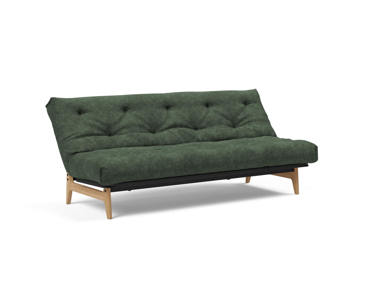 Aslak 120 Bettsofa Nordic mit Gestellbezug Soft Spring in 281 Avella Pine Green präsentiert im Onlineshop von KAQTU Design AG. Bettsofa ist von Innovation Living
