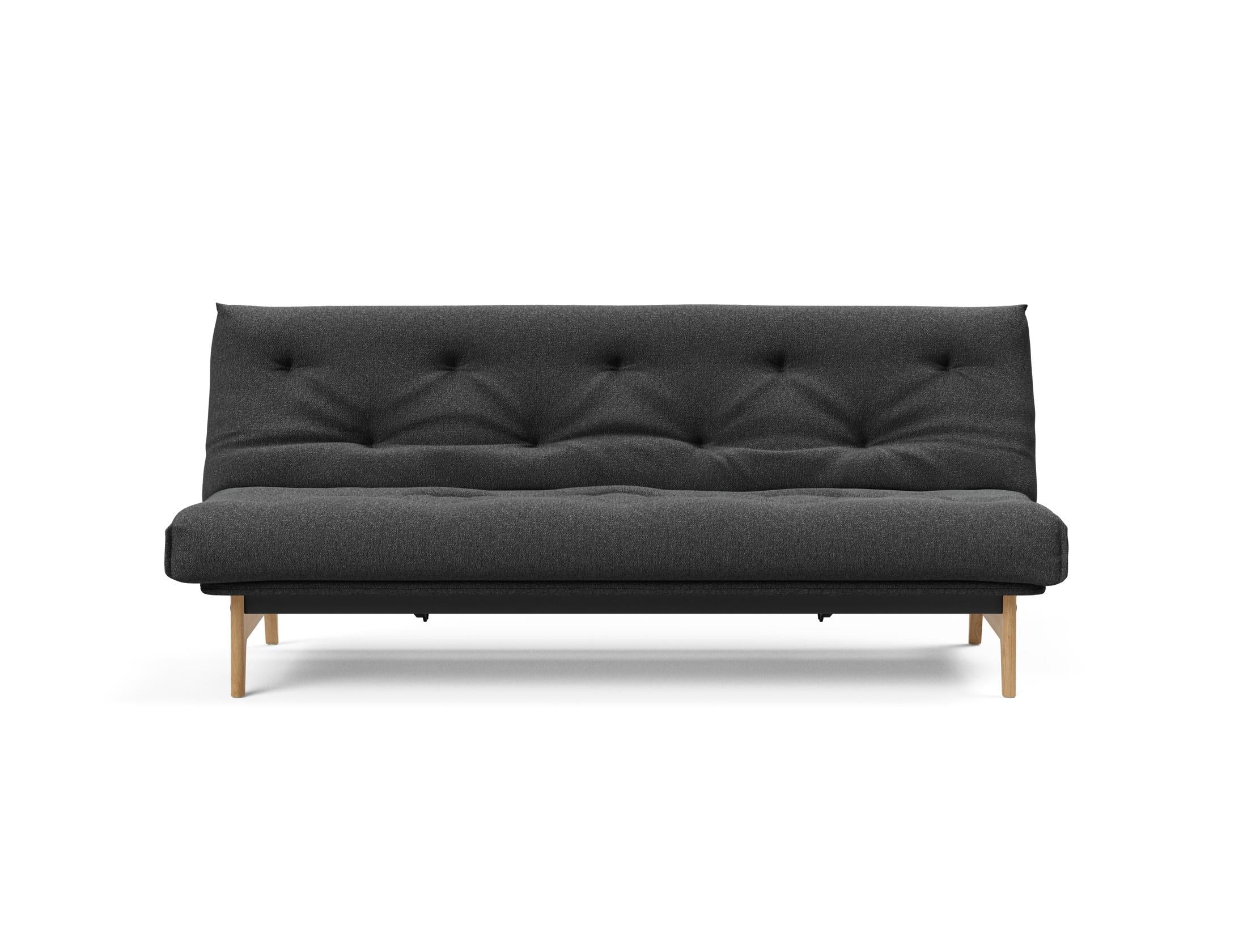 Modernes Aslak 120 Bettsofa Nordic mit elegantem Soft Spring Bezug, ideal für gemütliche Stunden und stilvolle Wohnräume.