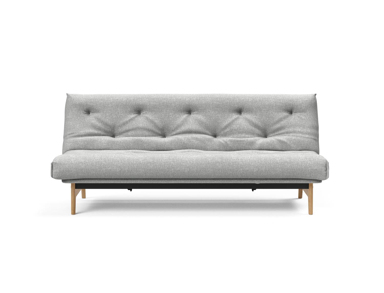 Stylisches Aslak 120 Bettsofa im nordischen Stil, perfekt für entspannte Abende und vielseitige Raumgestaltung mit weichem Soft Spring Bezug.