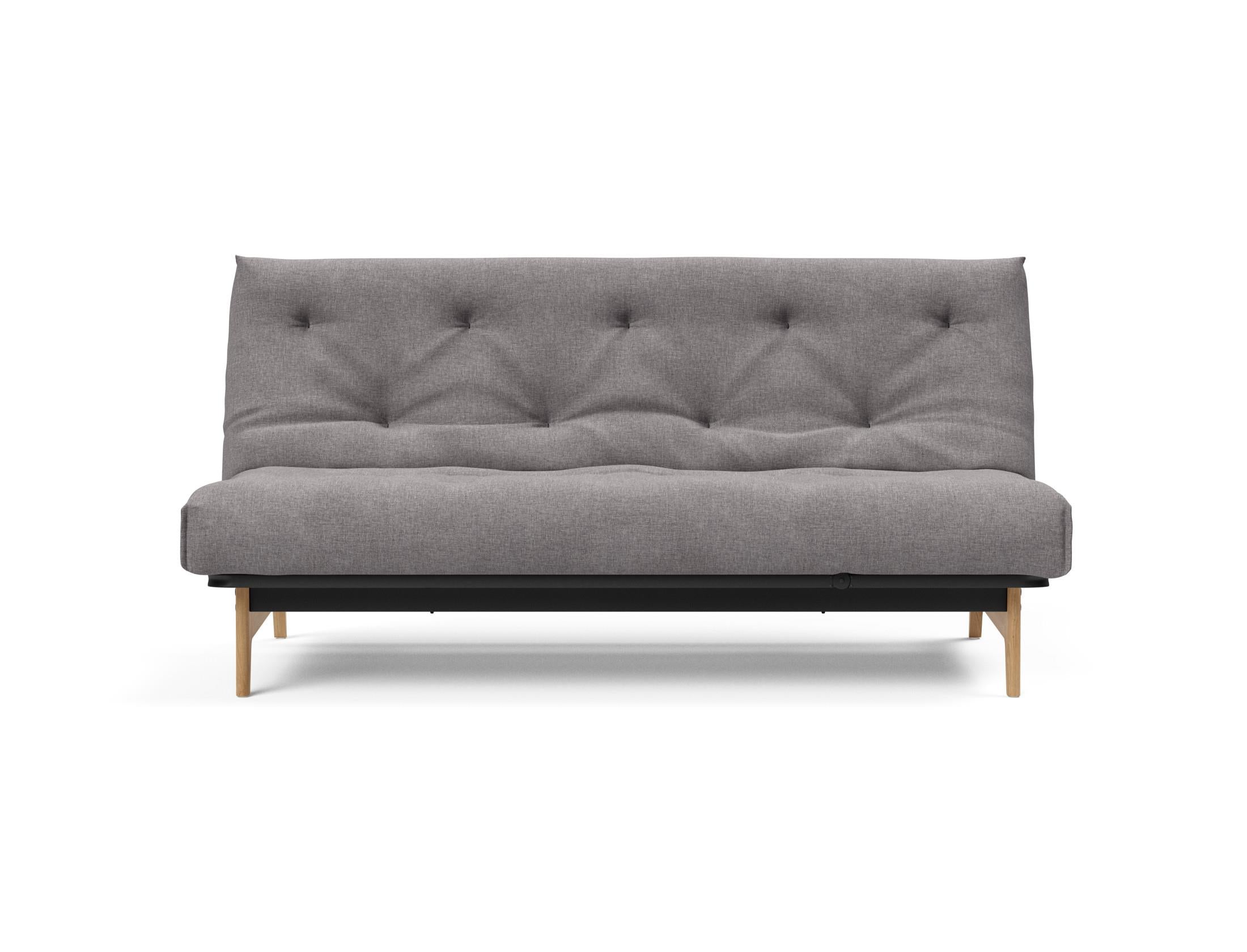 Entdecken Sie das Aslak 140 Bettsofa Nordic: stilvolles skandinavisches Design, robustes Gestell und anpassbare Matratzen für höchsten Schlafkomfort.
