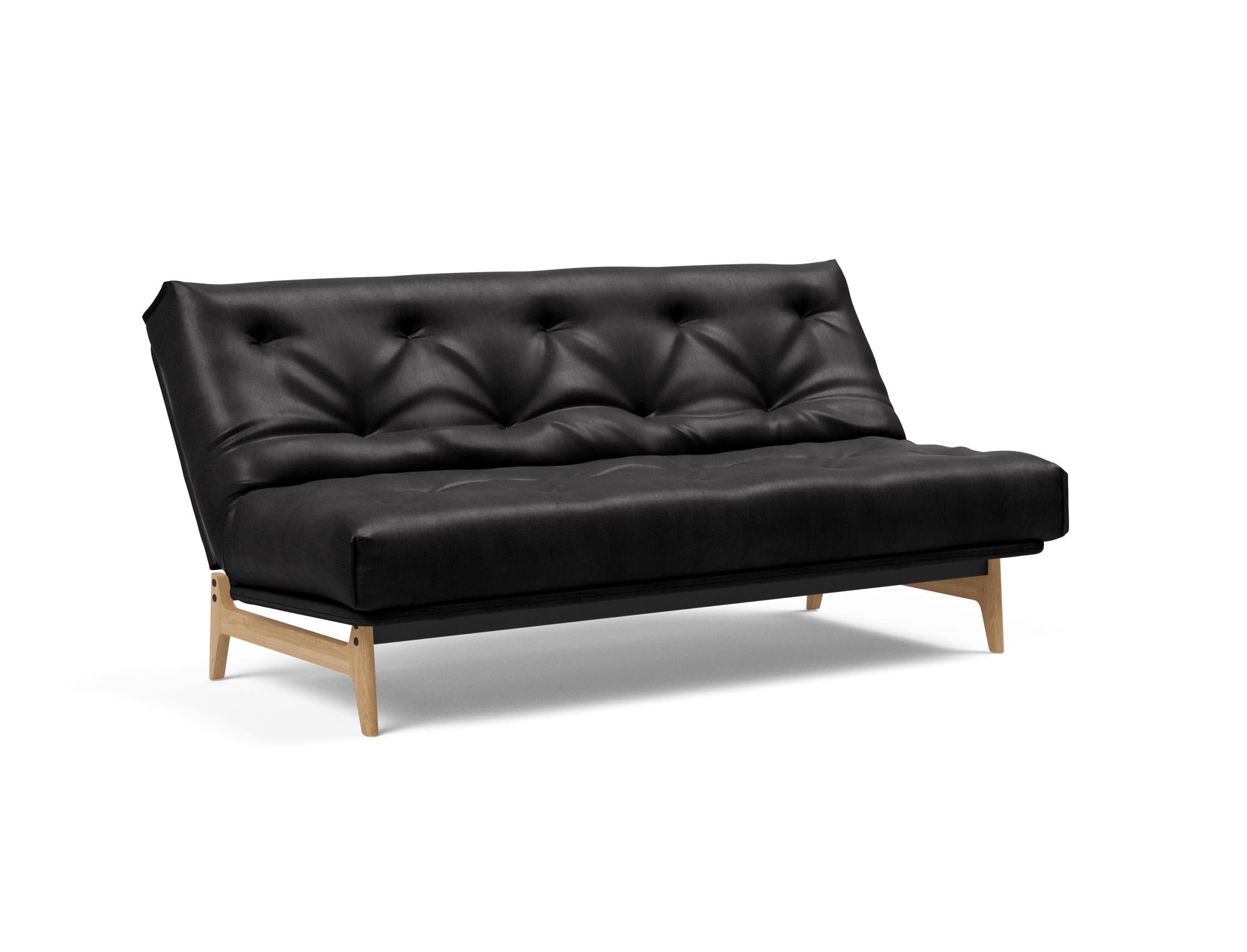 Entdecken Sie das Aslak 140 Bettsofa Nordic: Stilvolles Schlafsofa mit umweltfreundlichen Materialien und hohem Komfort für jeden Raum.