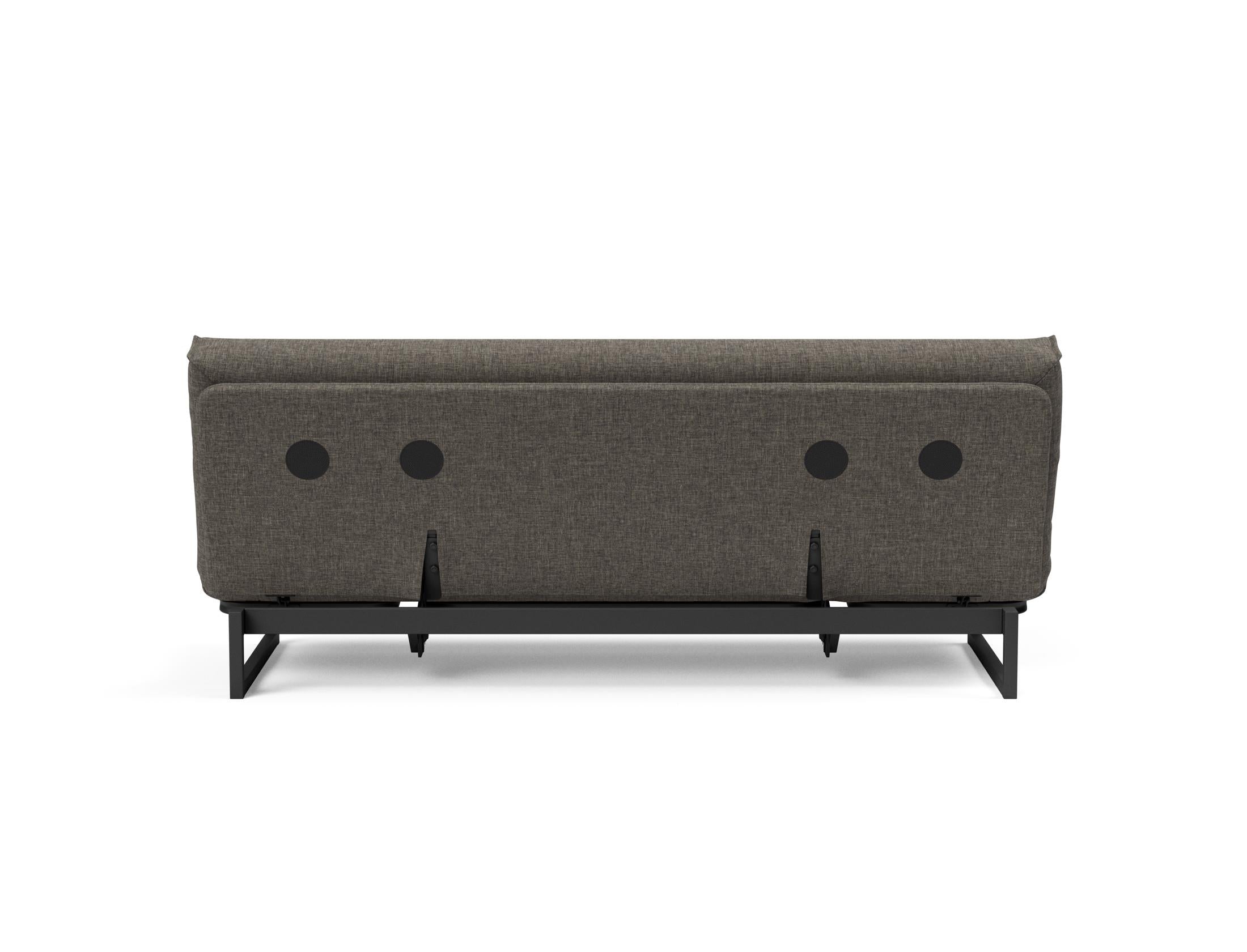 Fraction 120 Bettsofa: Elegantes Schlafsofa mit abnehmbarem Nordic-Bezug und komfortabler Soft Spring Matratze für entspannte Nächte und stilvolles Wohnen.
