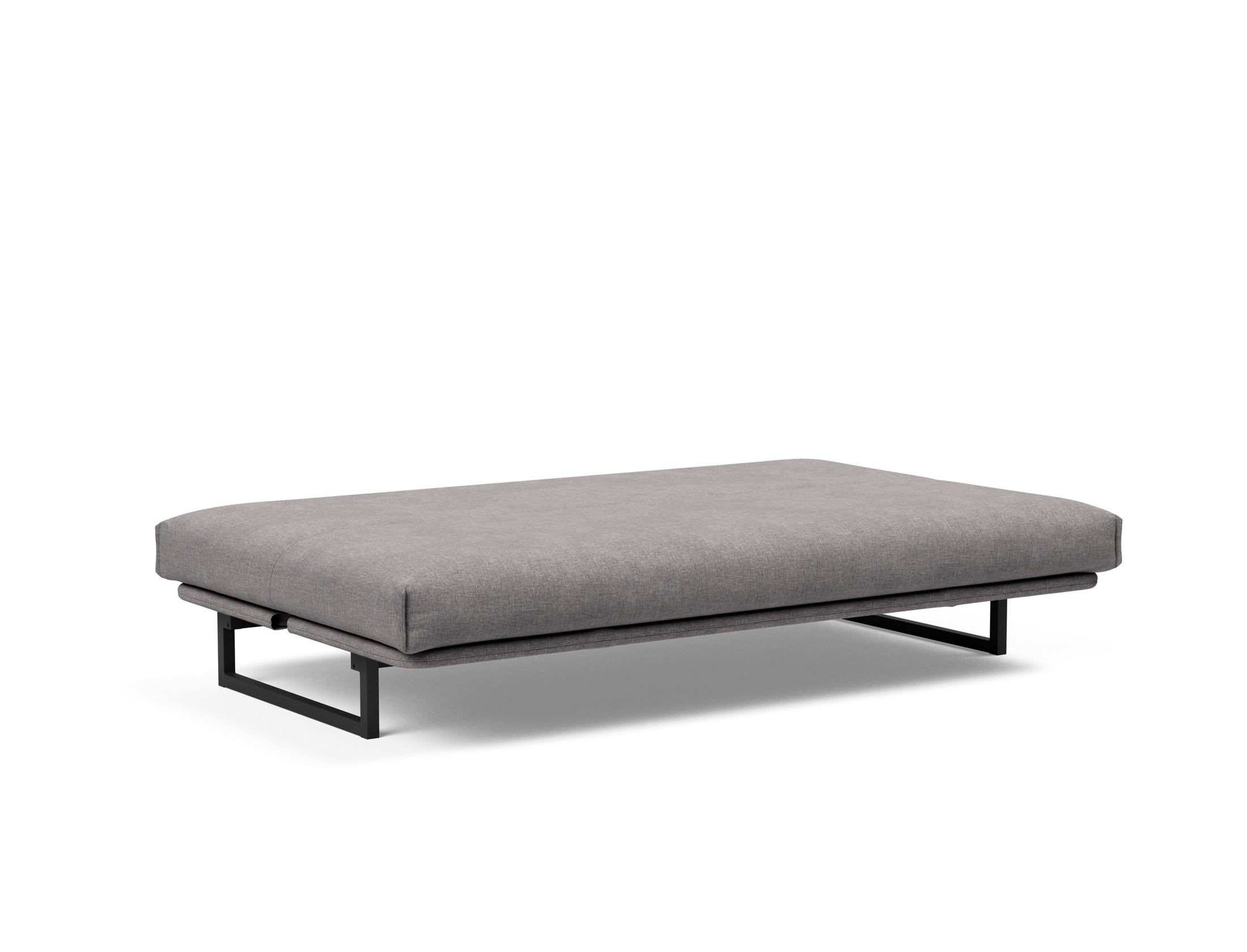 Fraction 120 Bettsofa Nordic Cover: Stilvolles, multifunktionales Sofa mit verstellbarer Rückenlehne und komfortabler Soft Spring-Matratze für besten Schlaf.